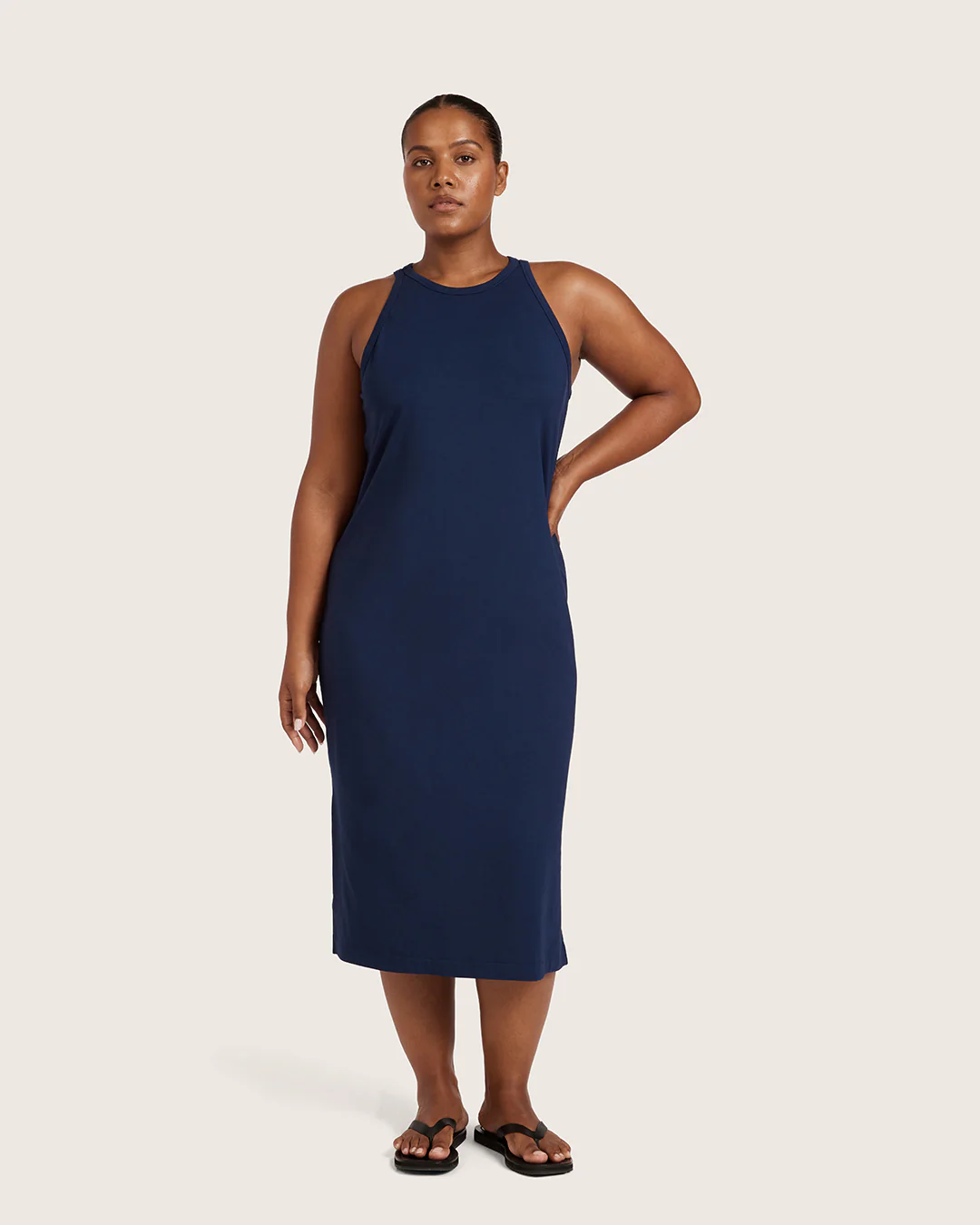 Racerback Dress - Navy - Image 10