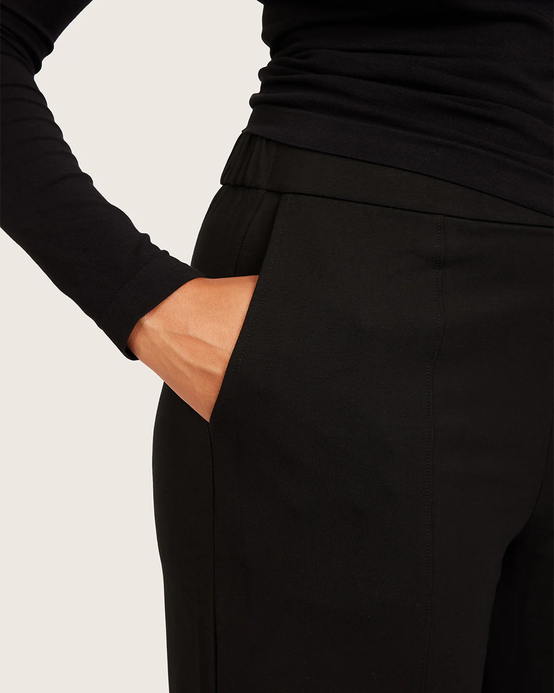Relaxed Leg Pants - Regular - Black - Image 12