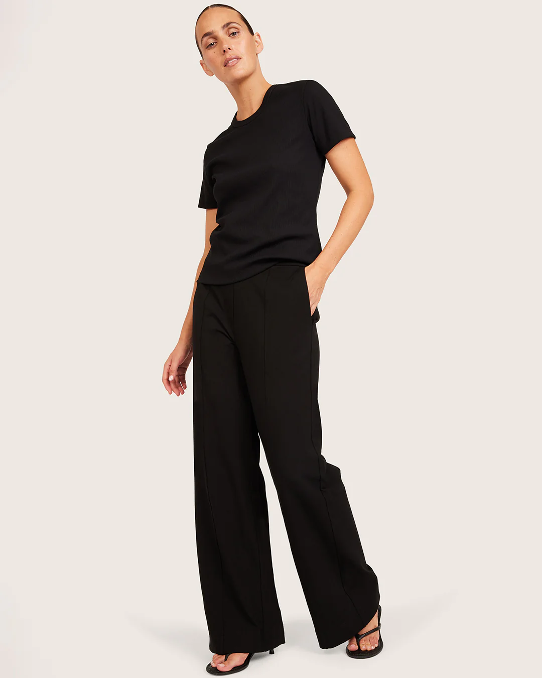 Relaxed Leg Pants - Regular - Black - Image 7