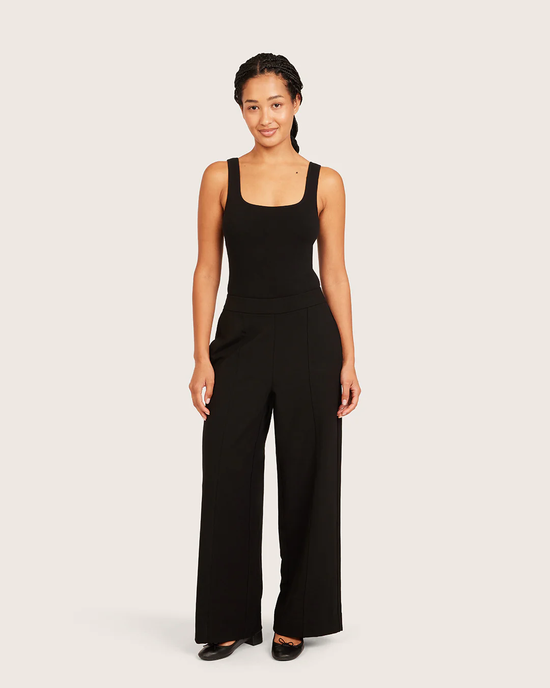 Relaxed Leg Pants - Short - Black - Image 5