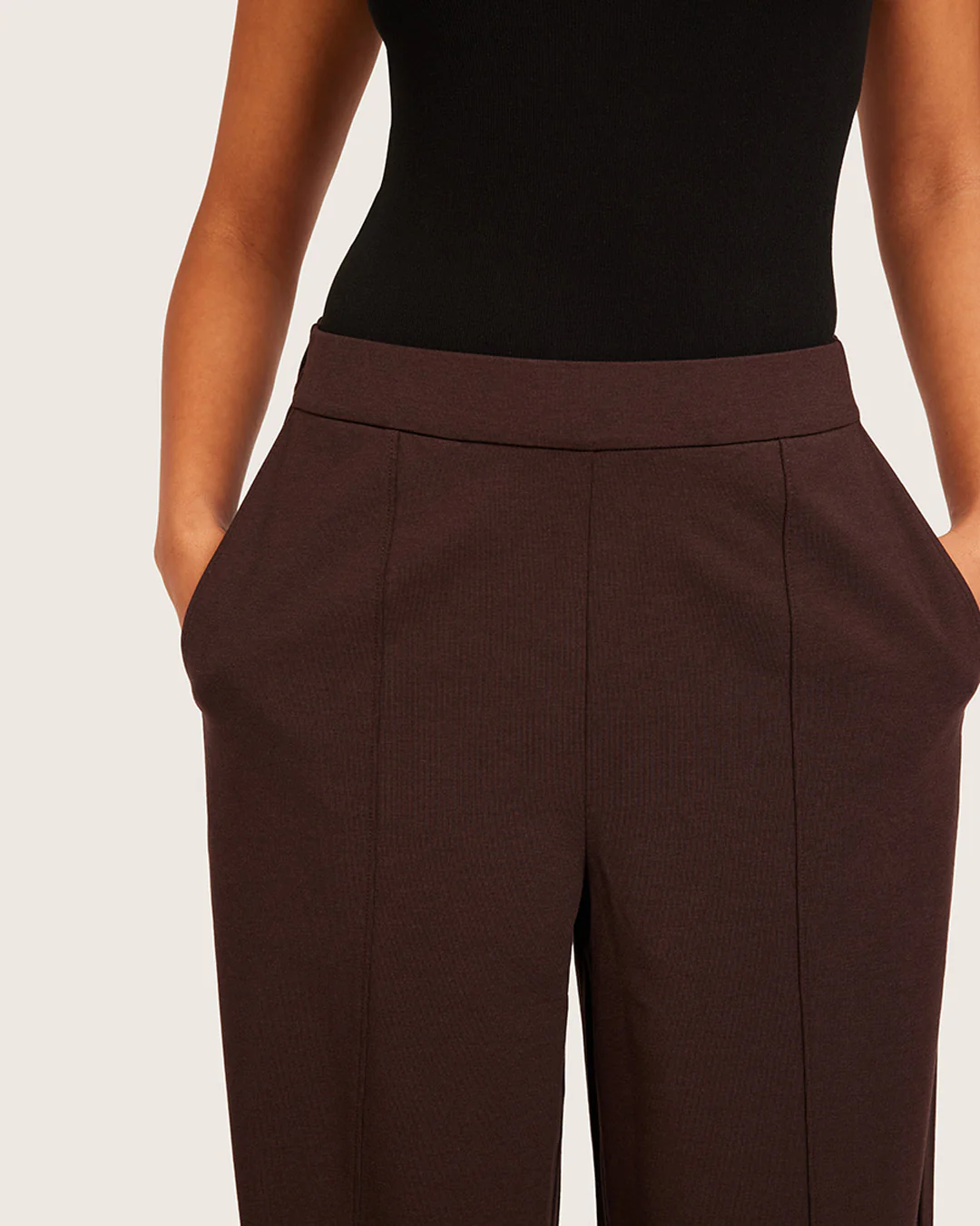 Relaxed Leg Pants - Short - Carob - Image 4