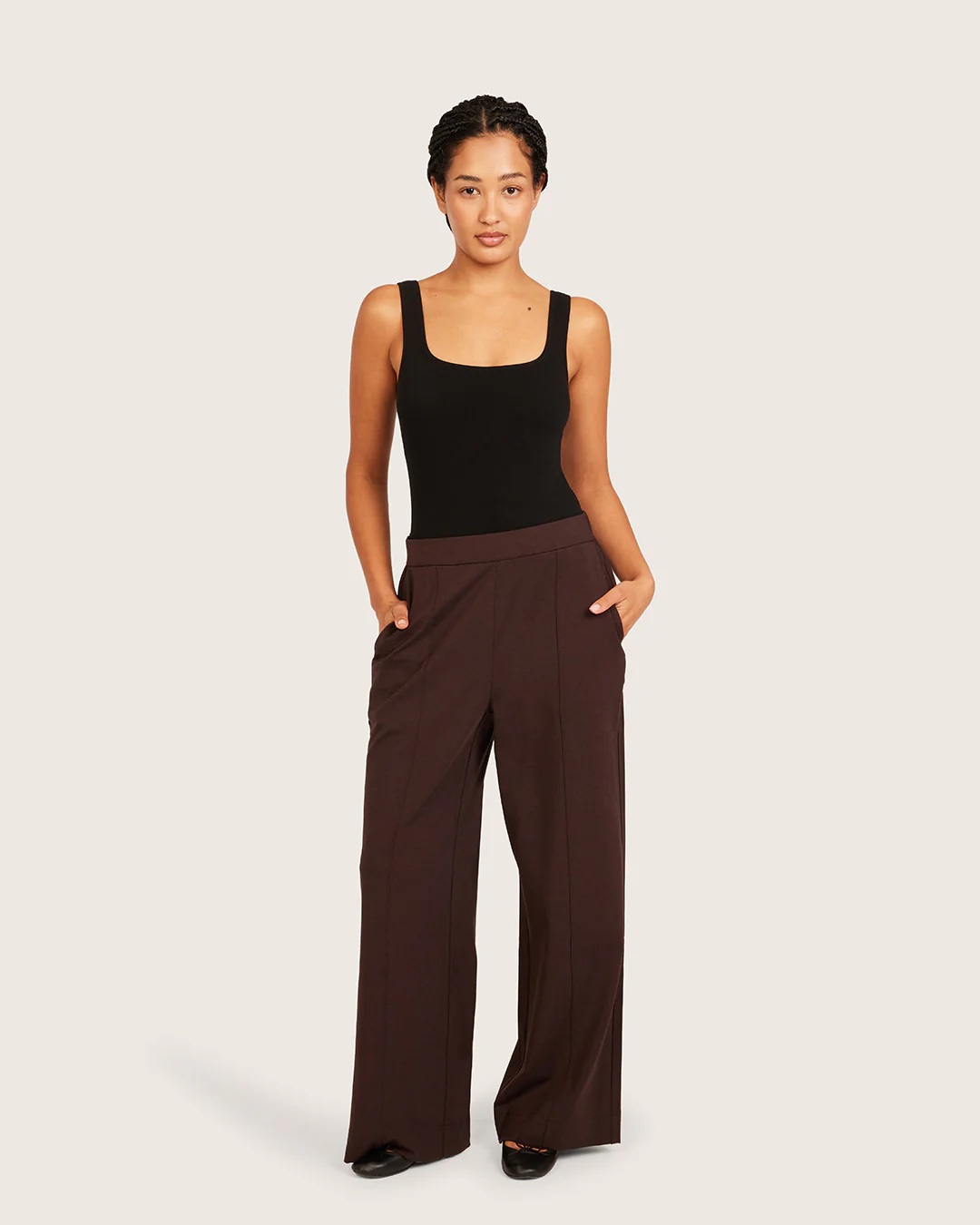 Relaxed Leg Pants - Short - Carob - Image 5