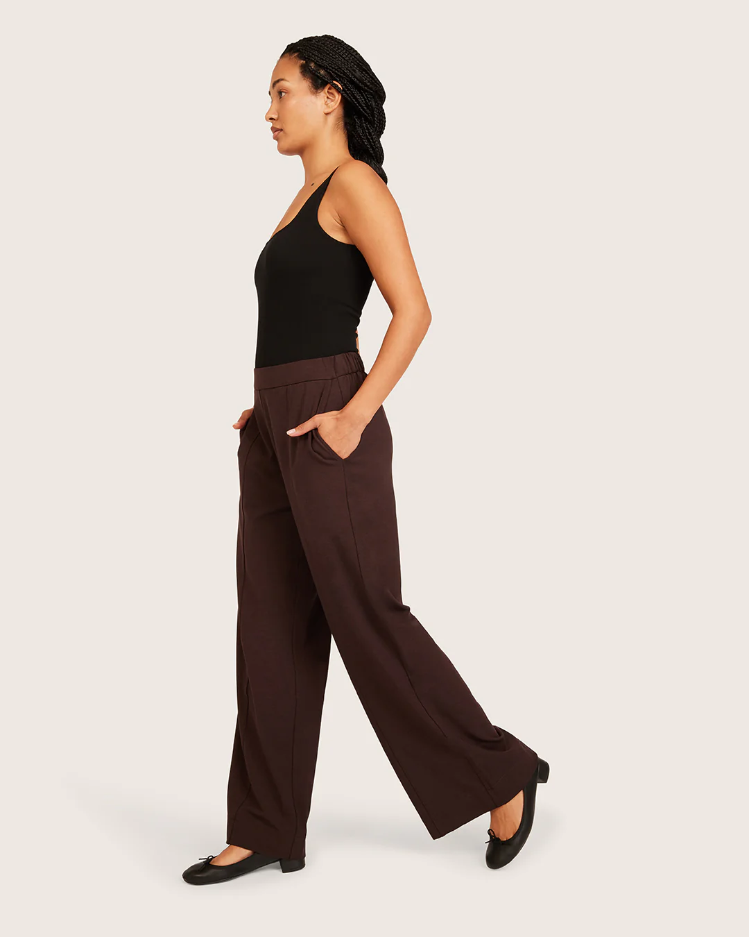 Relaxed Leg Pants - Short - Carob - Image 6