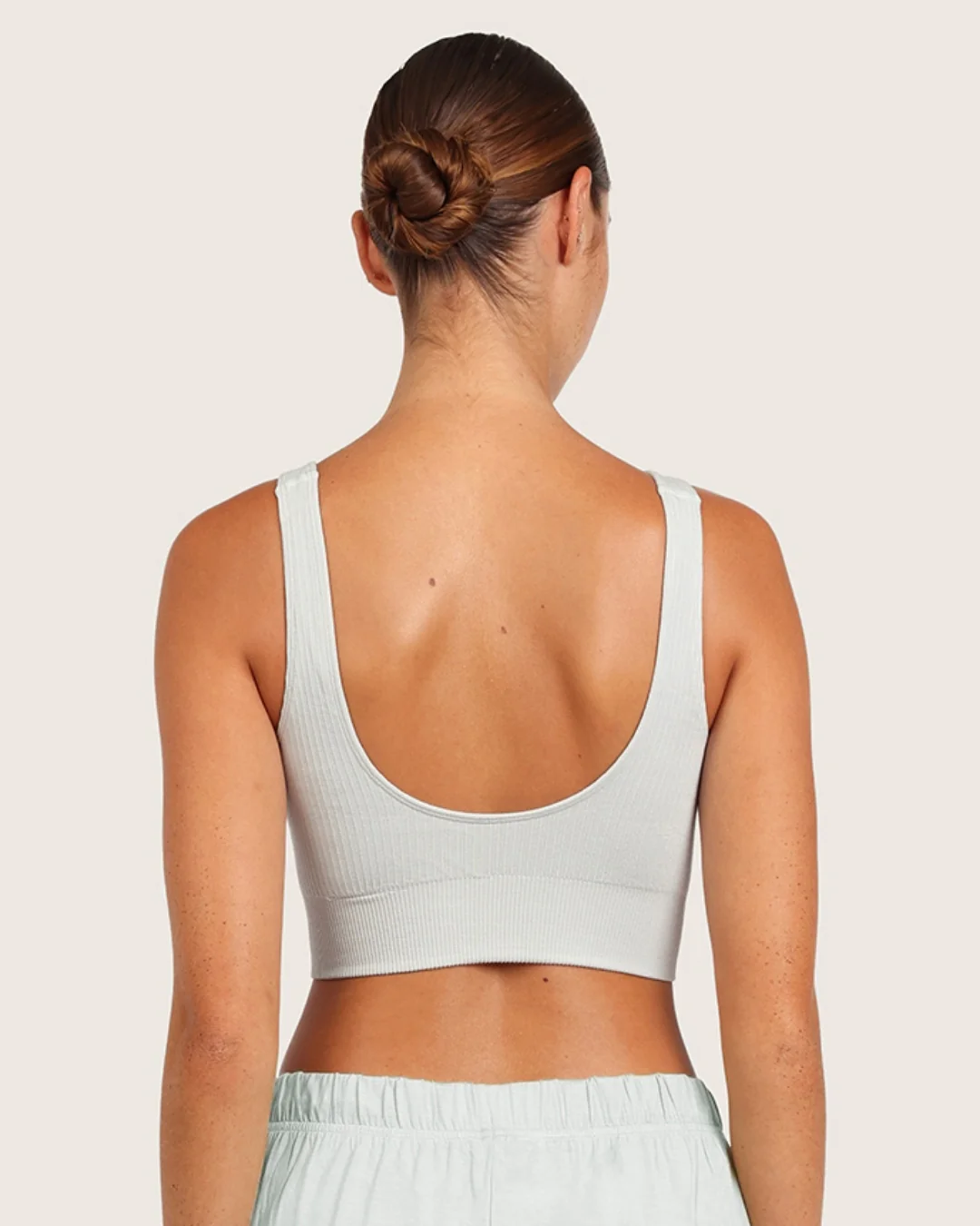 Ribbed Seamfree Crop-Dove - Image 2