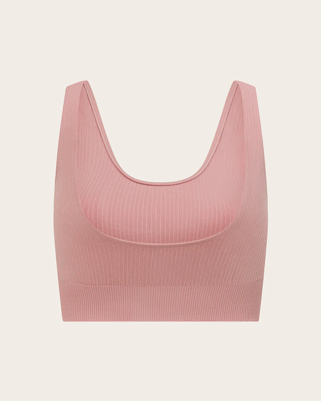 Ribbed Seamfree Crop-Dusty Pink - Image 15