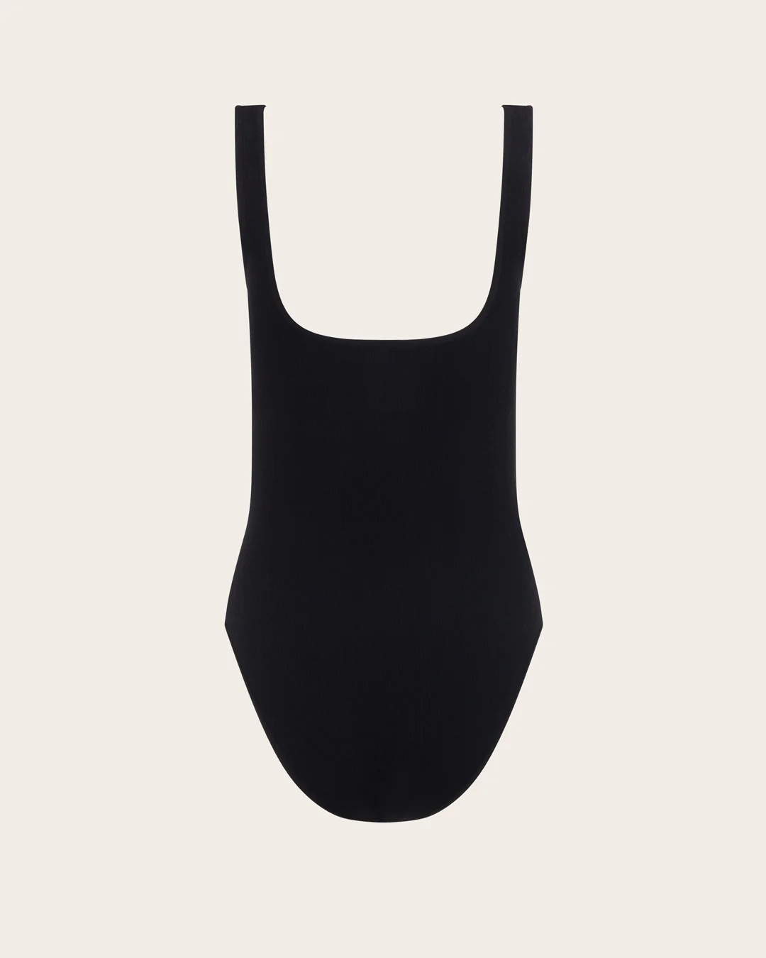 Ribbed Square Neck Bodysuit - Black - Image 17