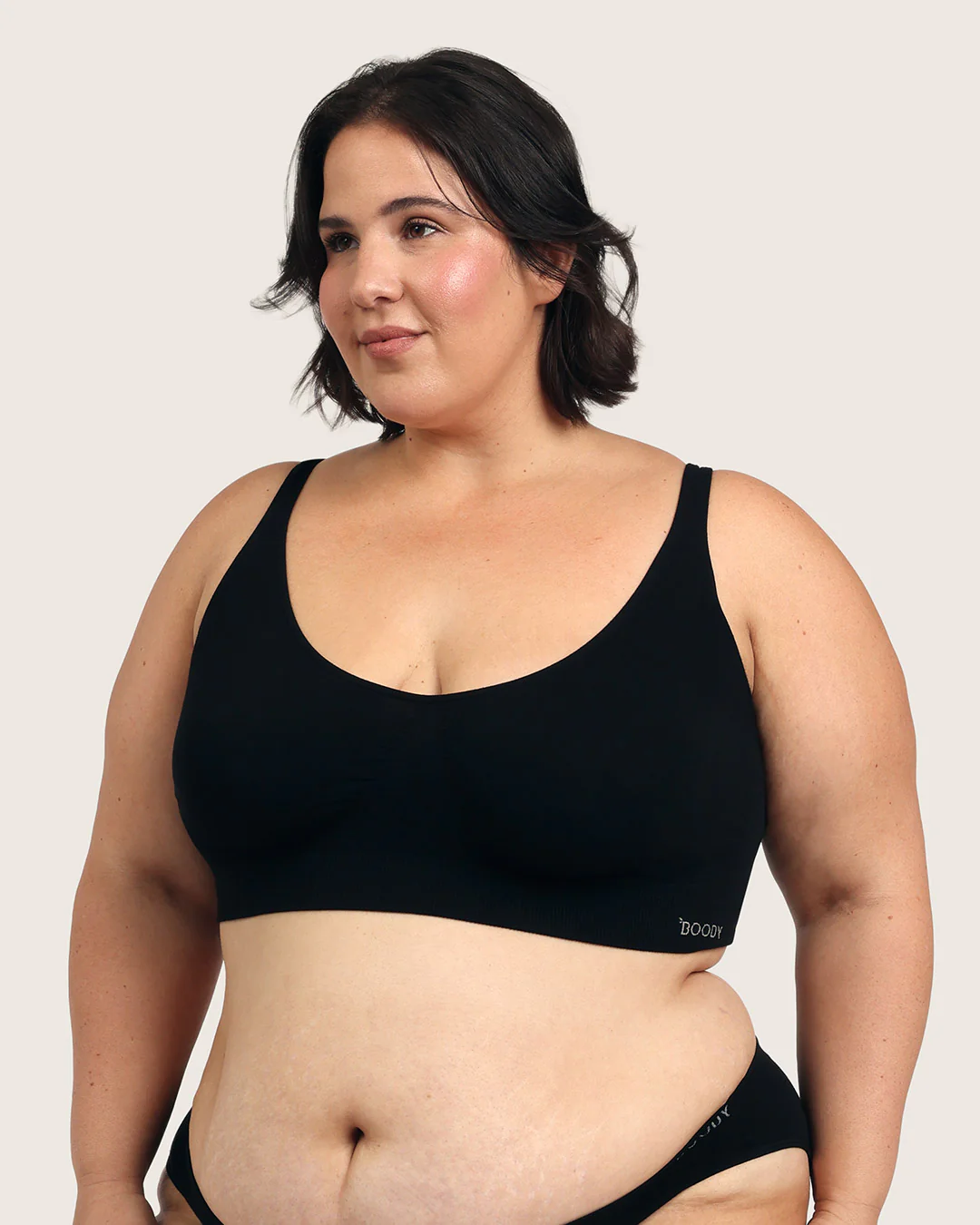Seamfree Crop Bra - Black - Image 14