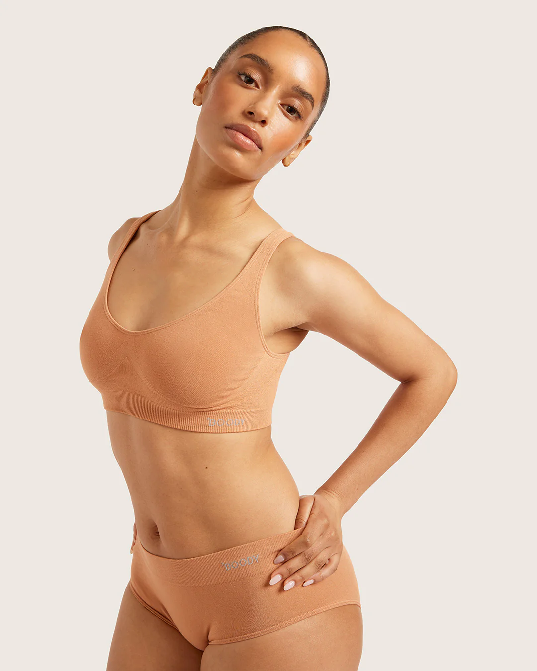 Seamfree Crop Bra - Dune - Image 5