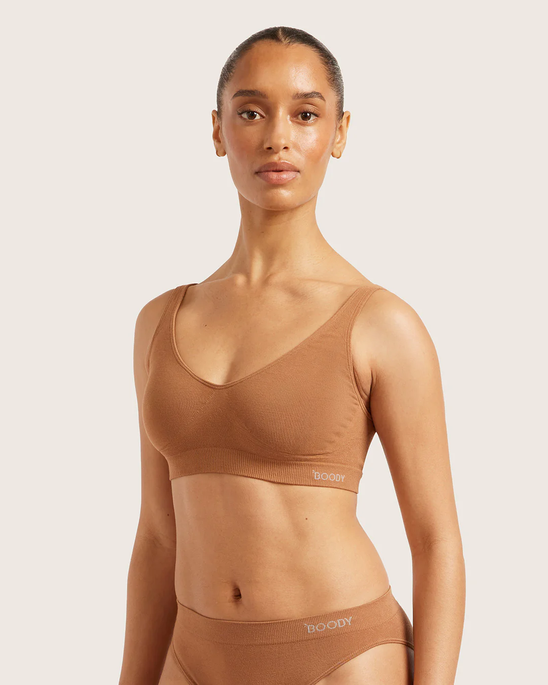 Seamfree Crop Bra - Maple - Image 3