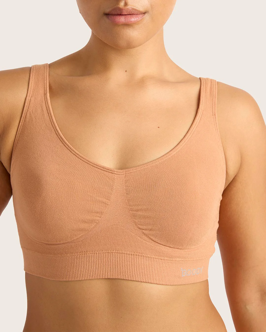 Seamfree Padded Crop Bra - Dune - Image 14