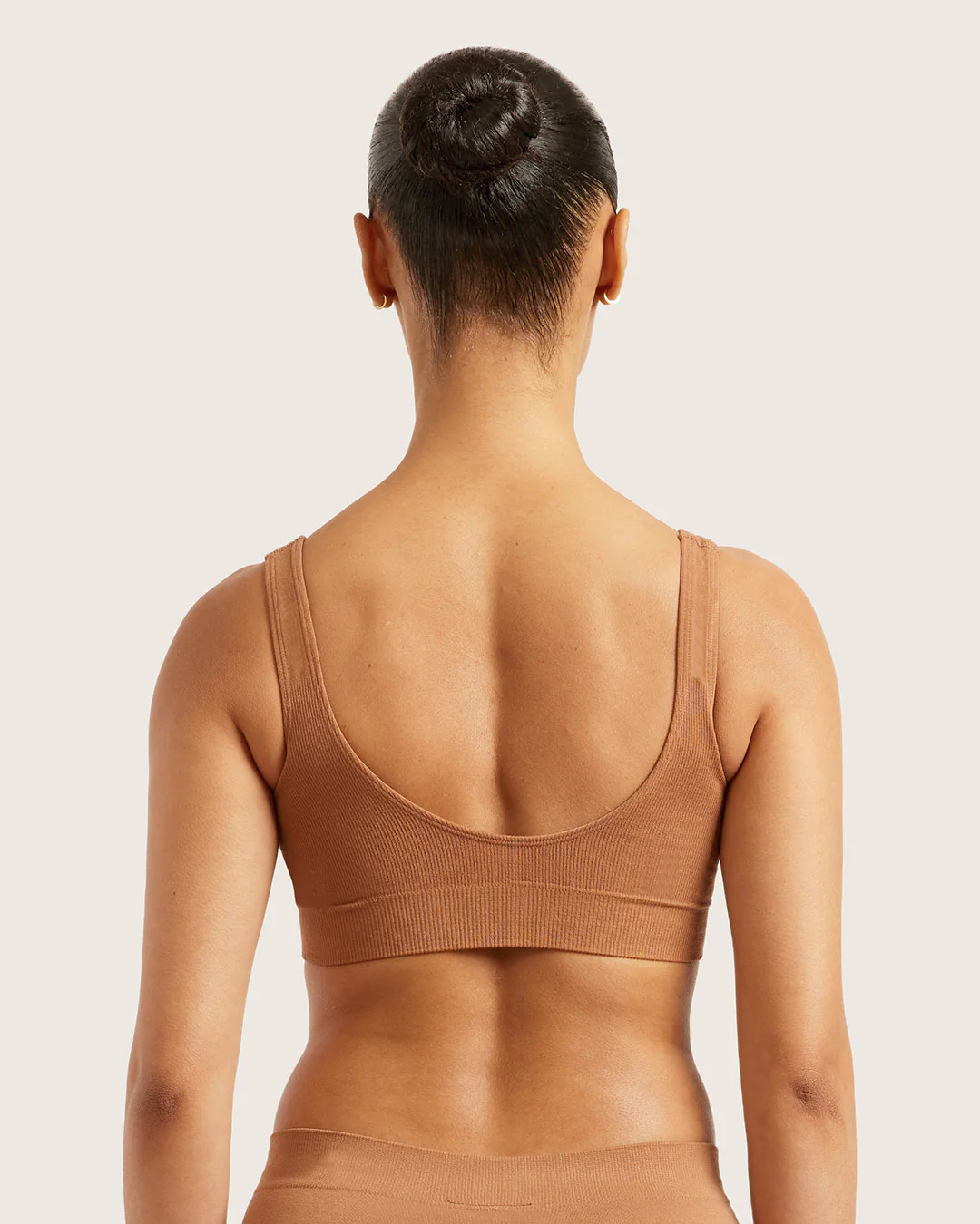 Seamfree Padded Crop Bra - Maple - Image 3