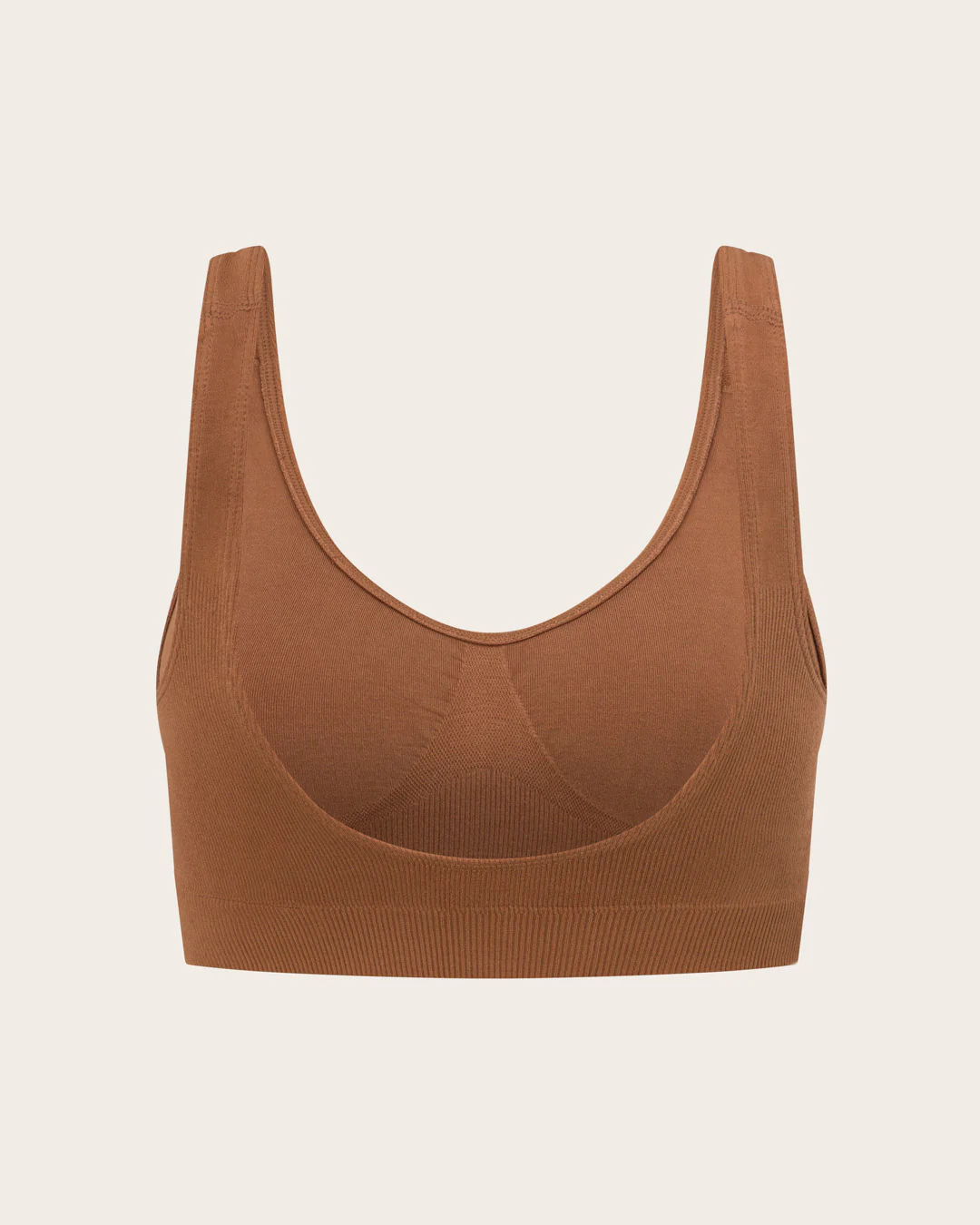 Seamfree Padded Crop Bra - Maple - Image 9