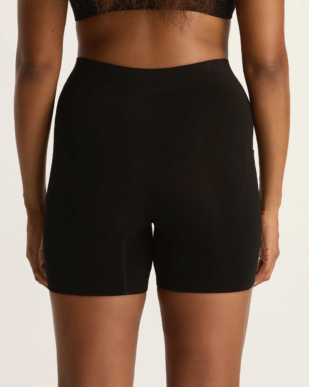 Seamfree Undershorts with Pocket 6" - Black - Image 10