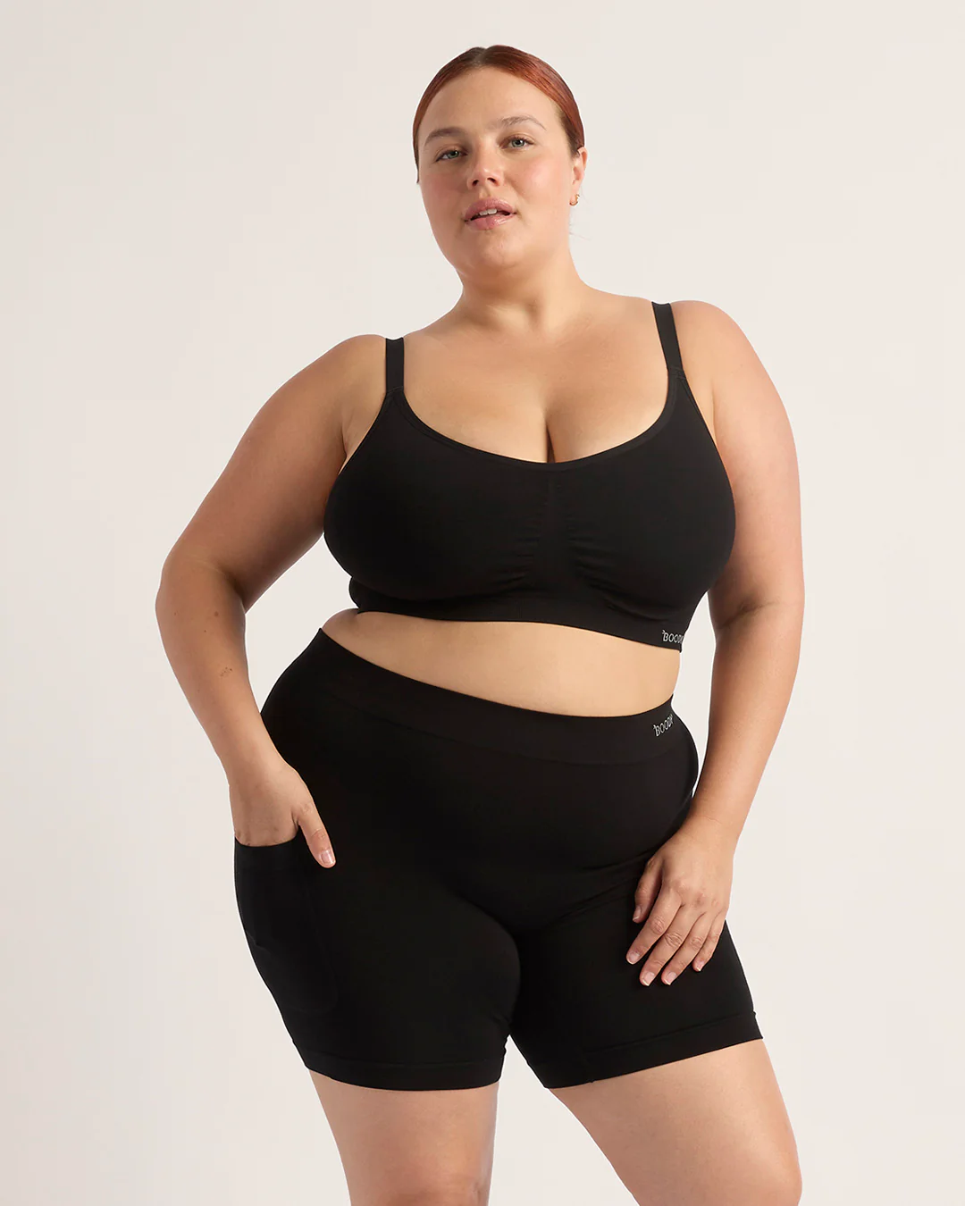 Seamfree Undershorts with Pocket 6" - Black - Image 20