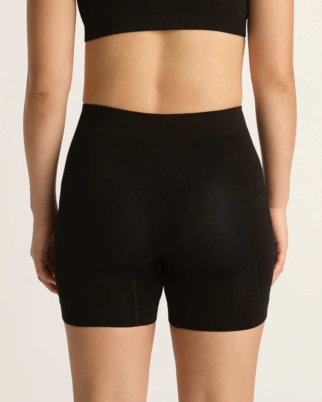 Seamfree Undershorts with Pocket 6" - Black - Image 3