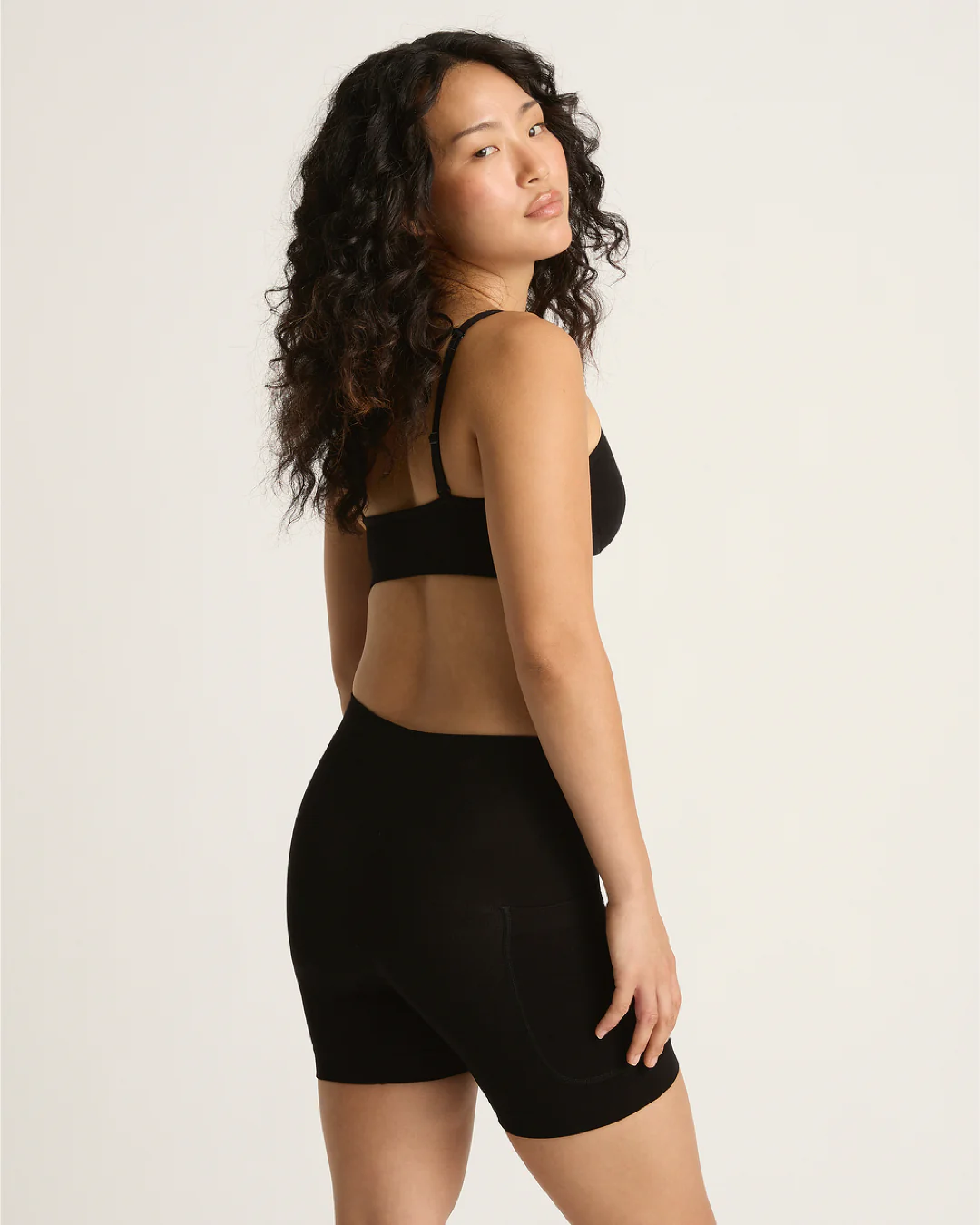 Seamfree Undershorts with Pocket 6" - Black - Image 7