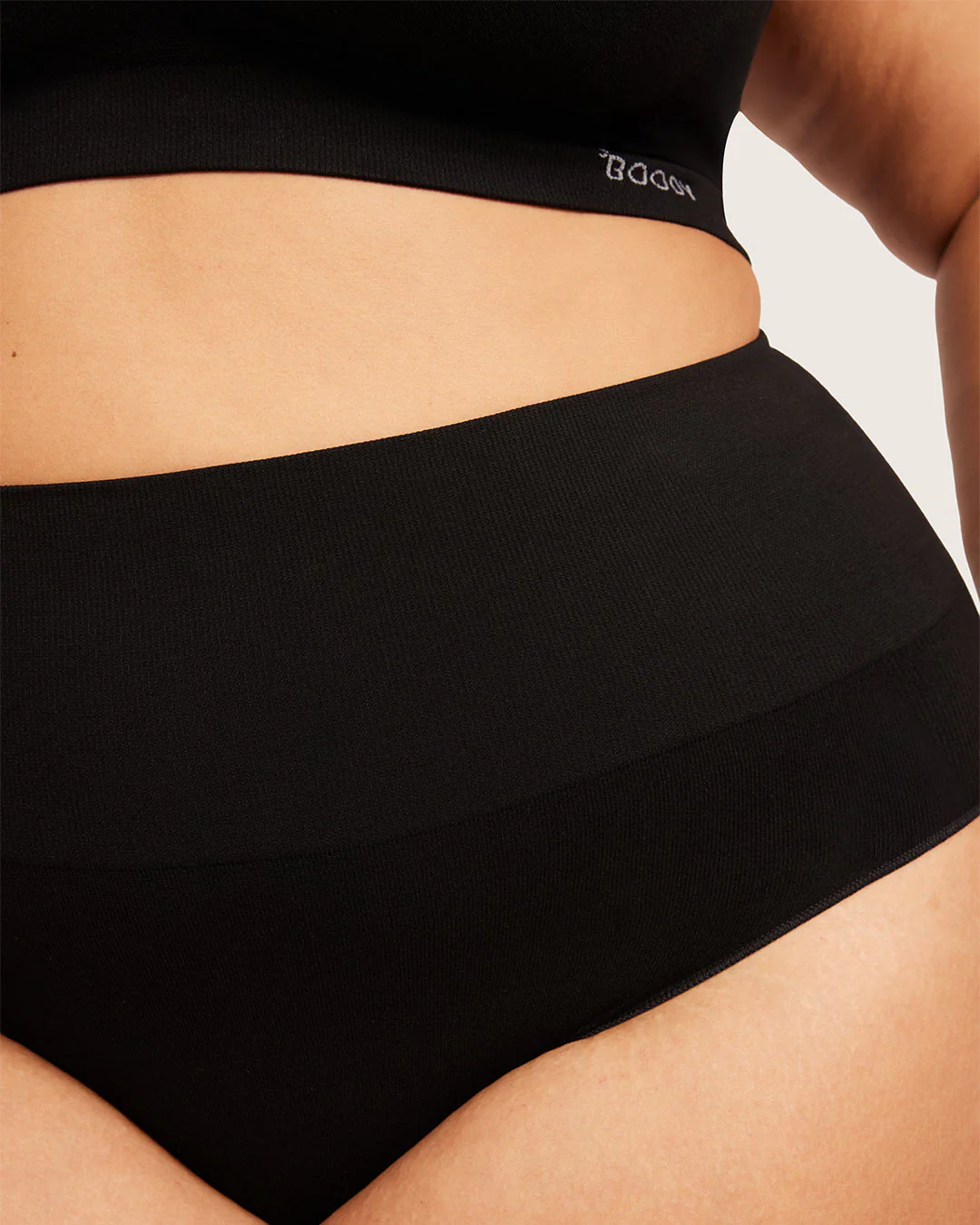 Shaper High Cut Full Briefs - Black - Image 15