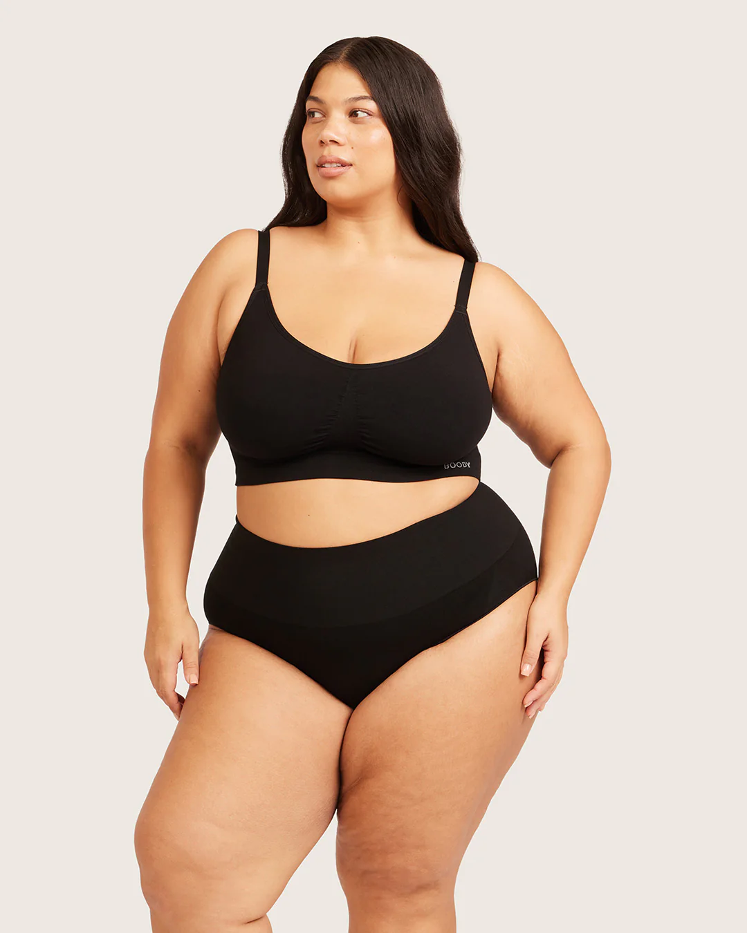 Shaper High Cut Full Briefs - Black - Image 17