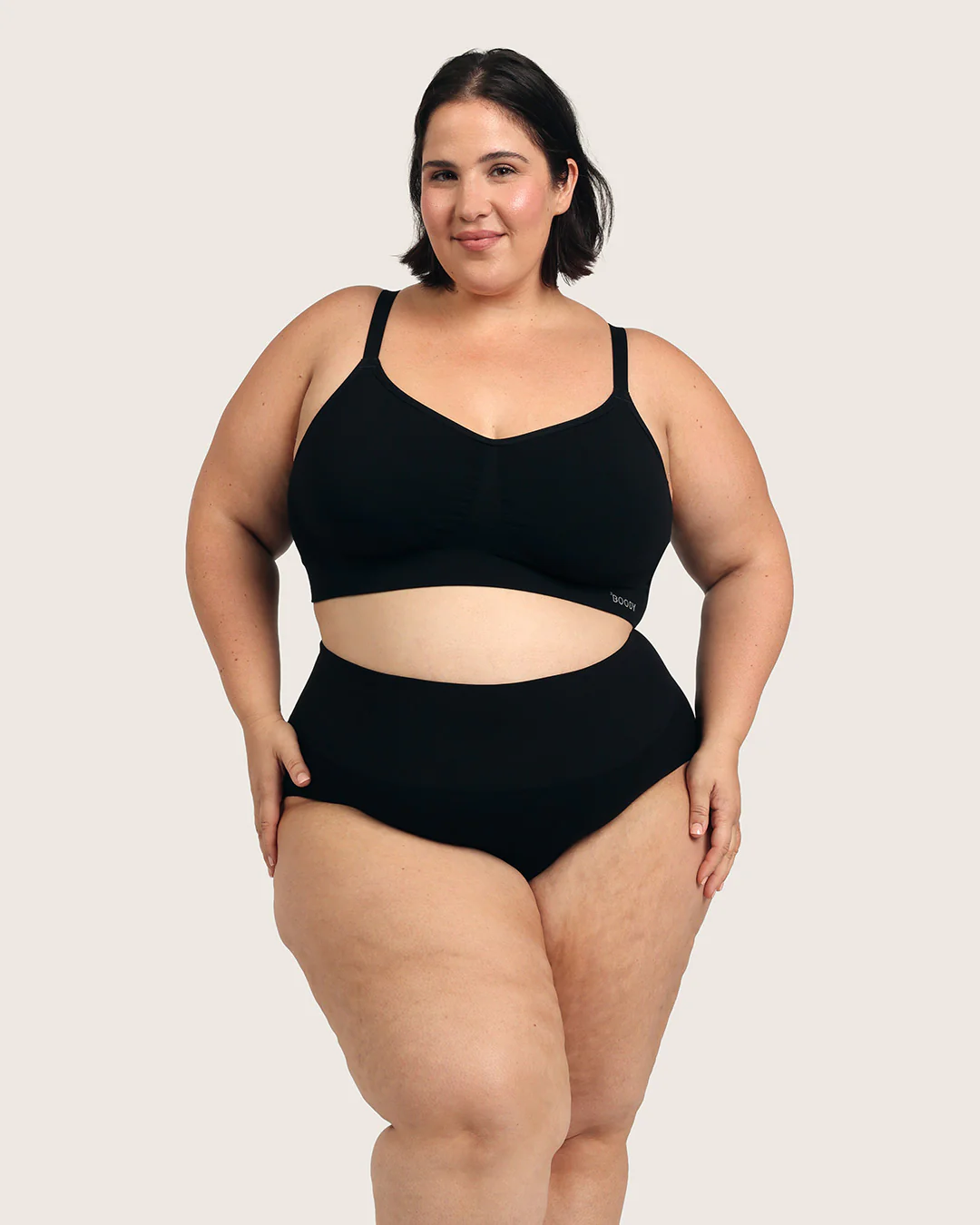 Shaper High Cut Full Briefs - Black - Image 22