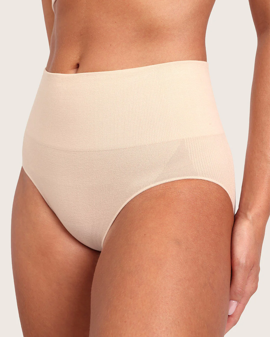 Shaper High Cut Full Briefs - Shell - Image 4