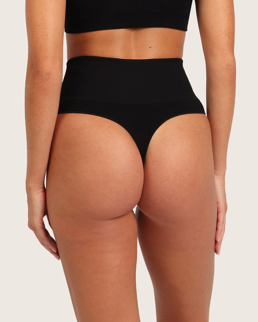 Shaper High Waist G-String - Black - Image 2