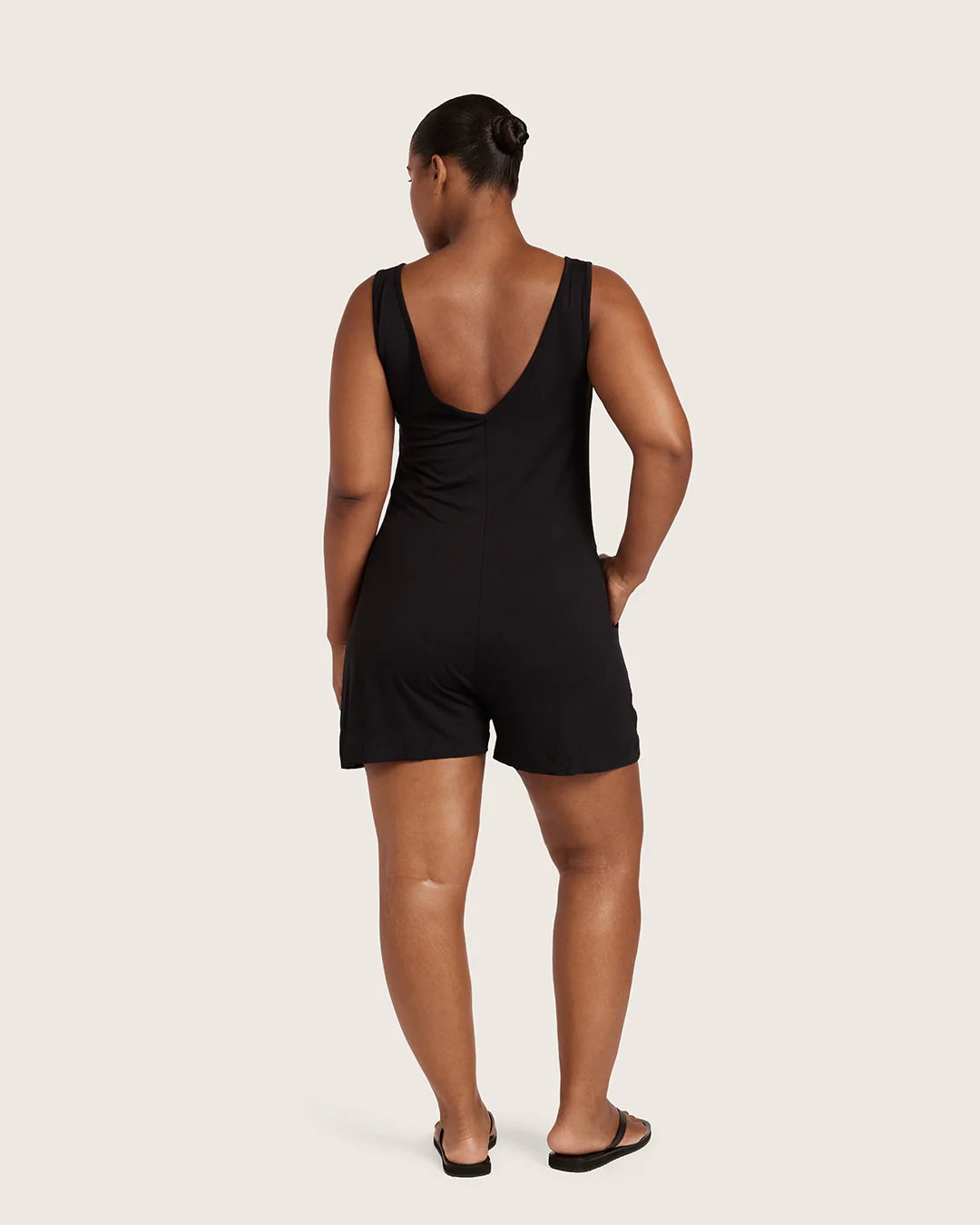 Short Romper - Black - Image 14