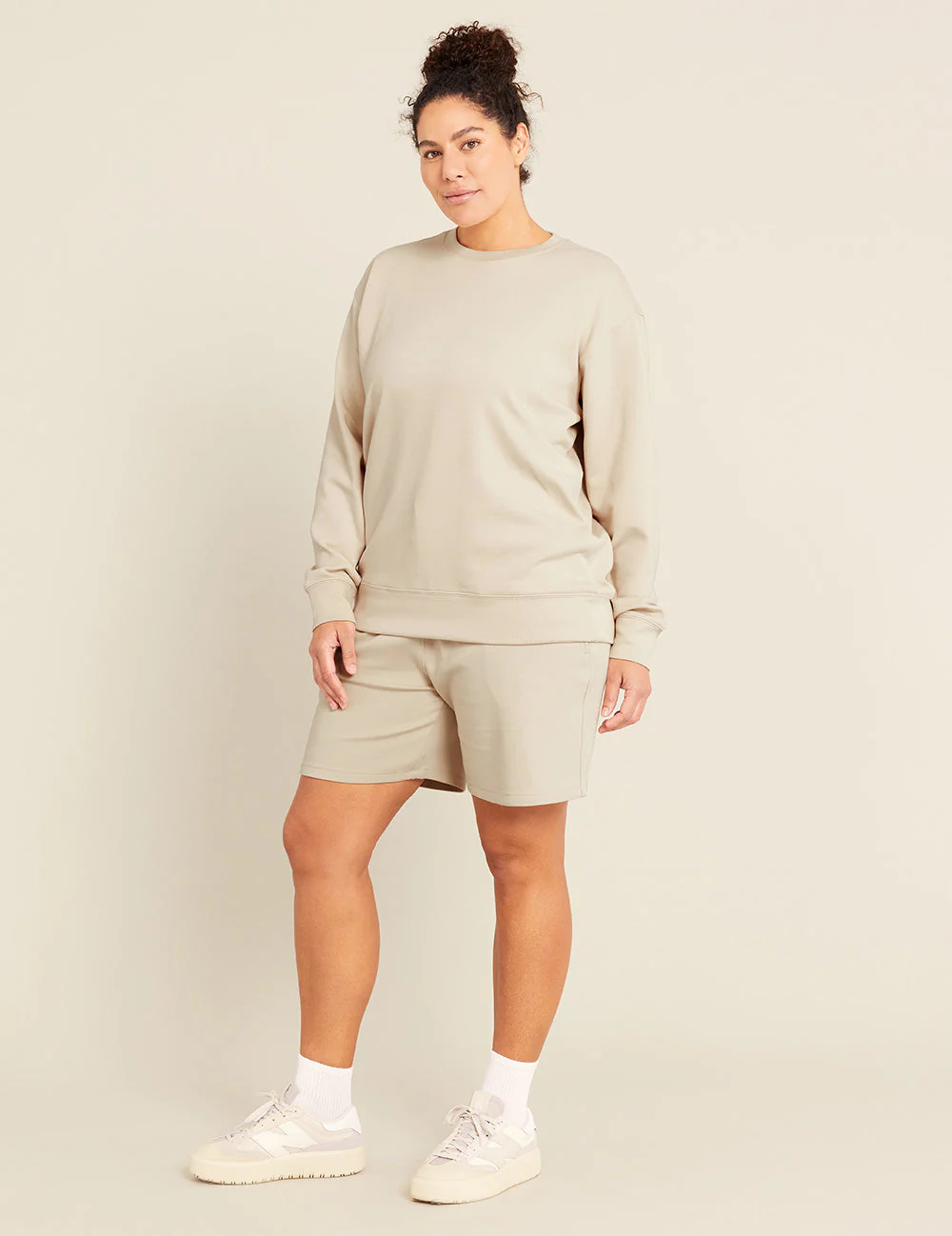 Unisex Crew Neck Sweater - Sand - Image 5