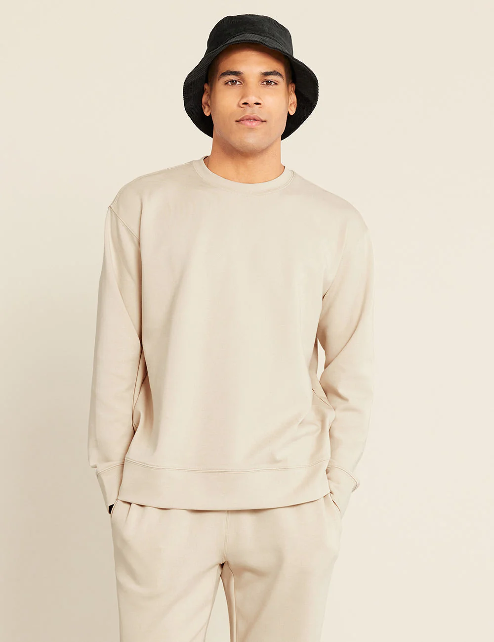 Unisex Crew Neck Sweater - Sand - Image 6