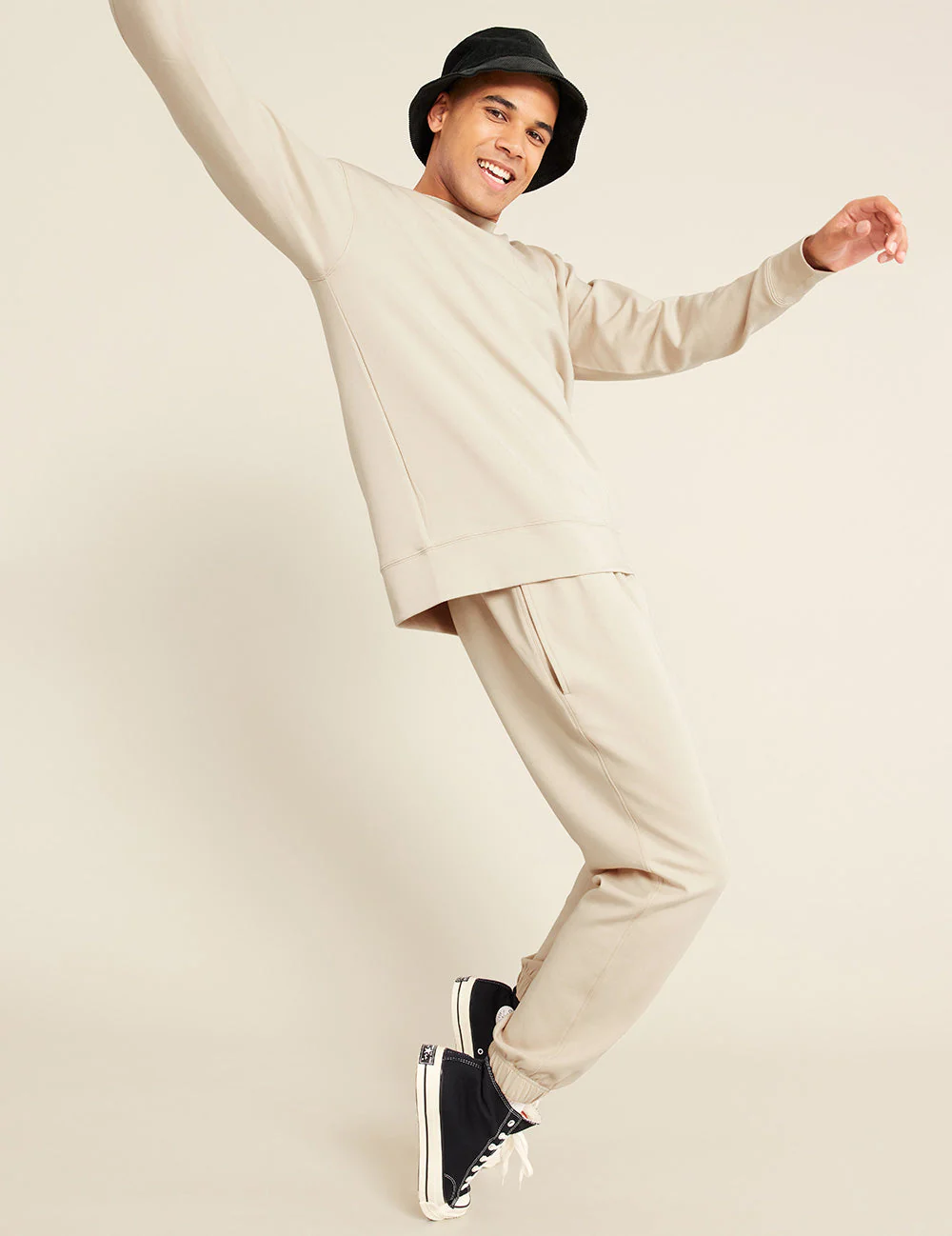 Unisex Crew Neck Sweater - Sand - Image 8