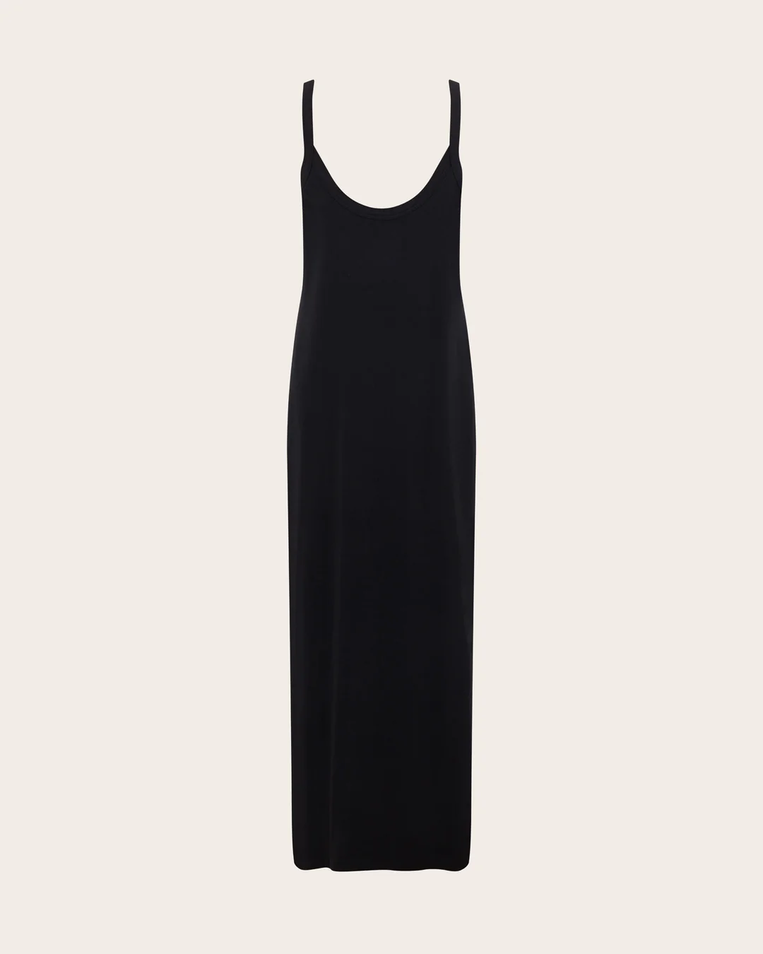 V-Neck Slip Dress - Black - Image 12