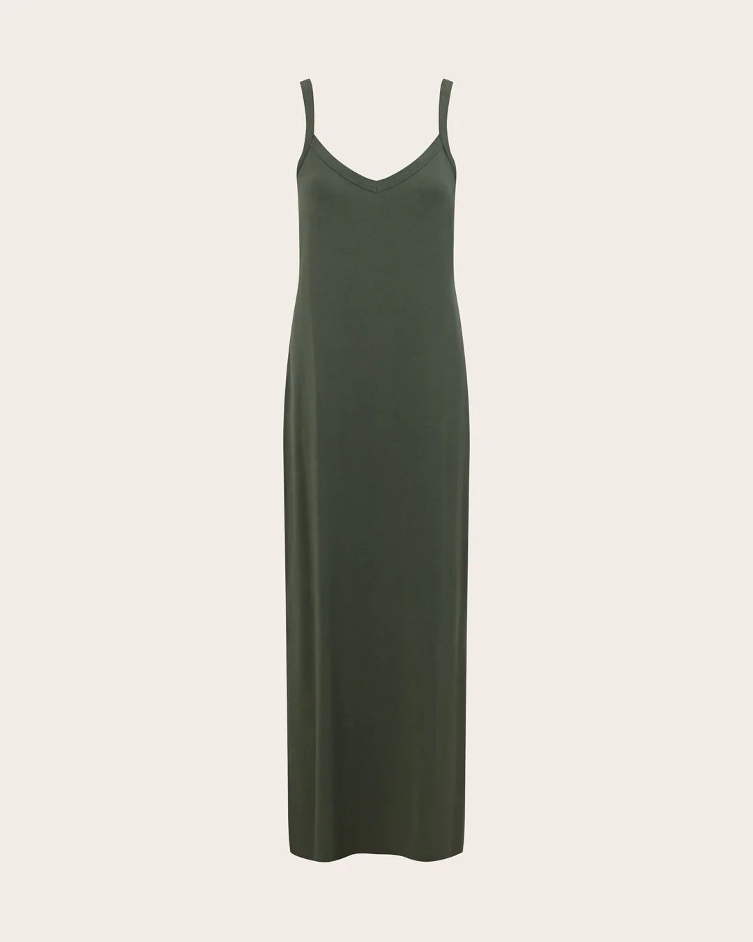 V-Neck Slip Dress - Moss - Image 16