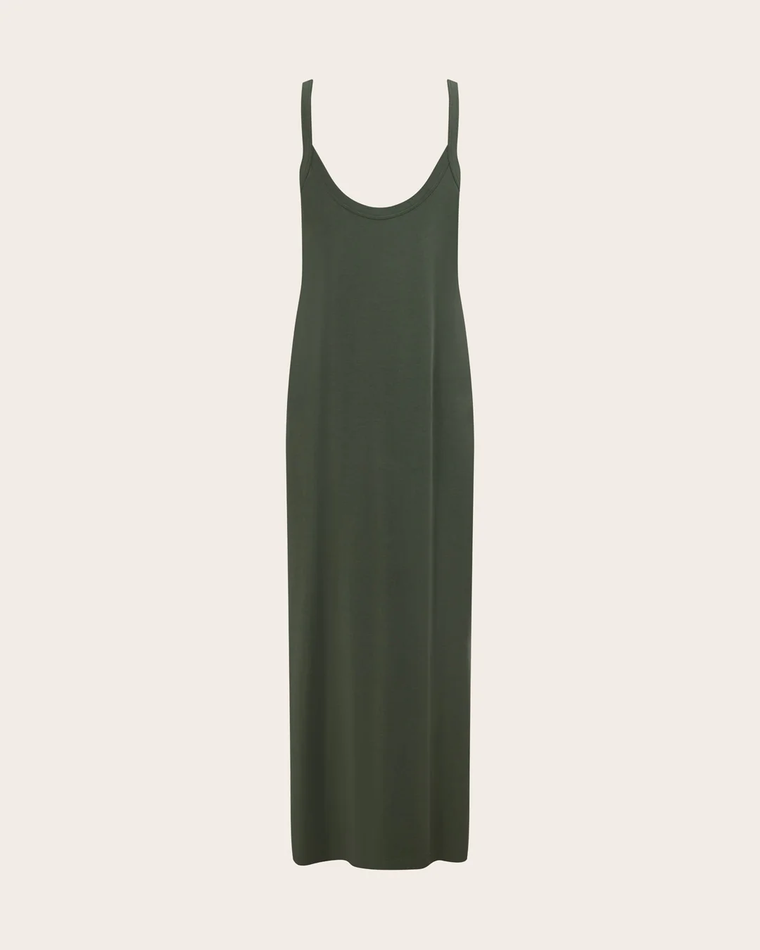 V-Neck Slip Dress - Moss - Image 17
