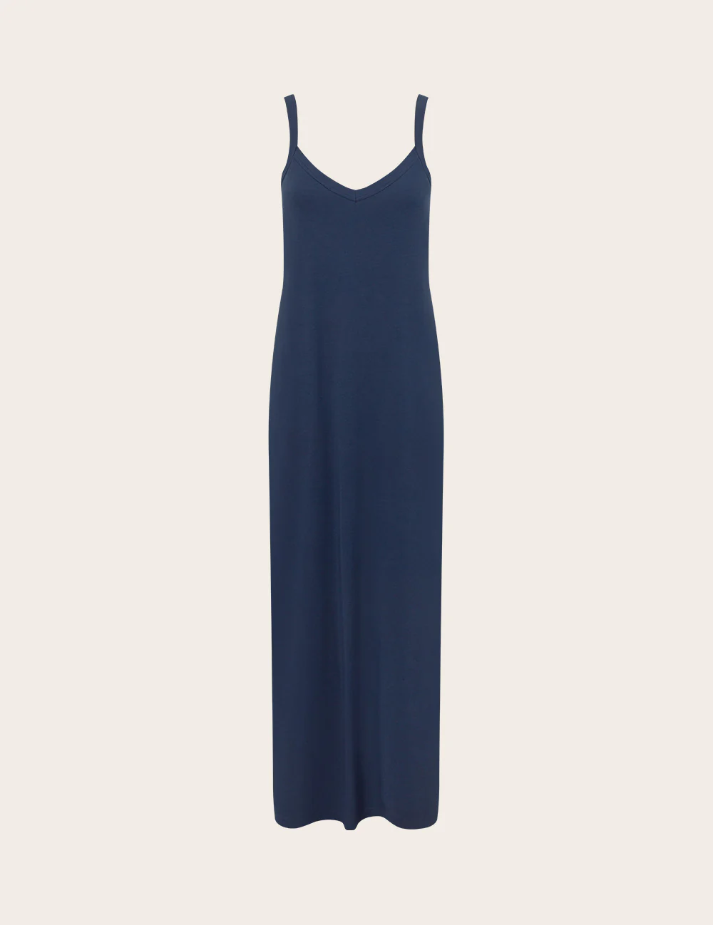 V-Neck Slip Dress - Navy - Image 13