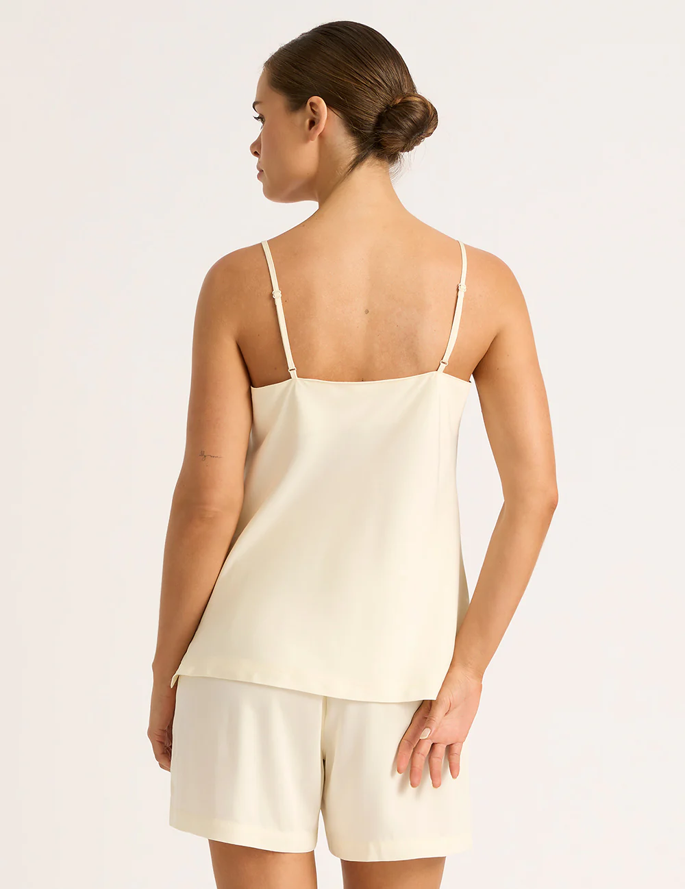 Vegan Silk Cami - Pearl - Image 2
