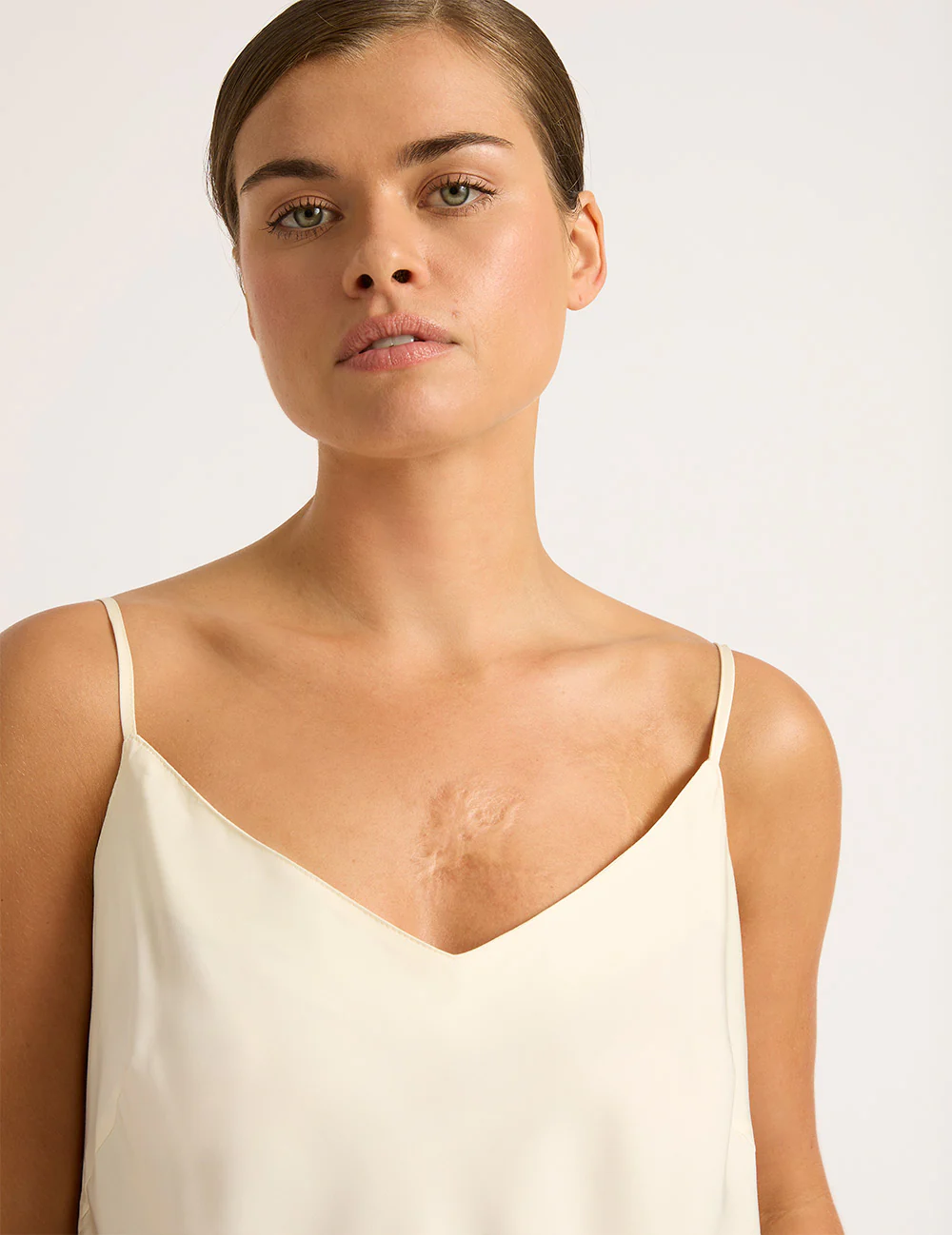Vegan Silk Cami - Pearl - Image 4