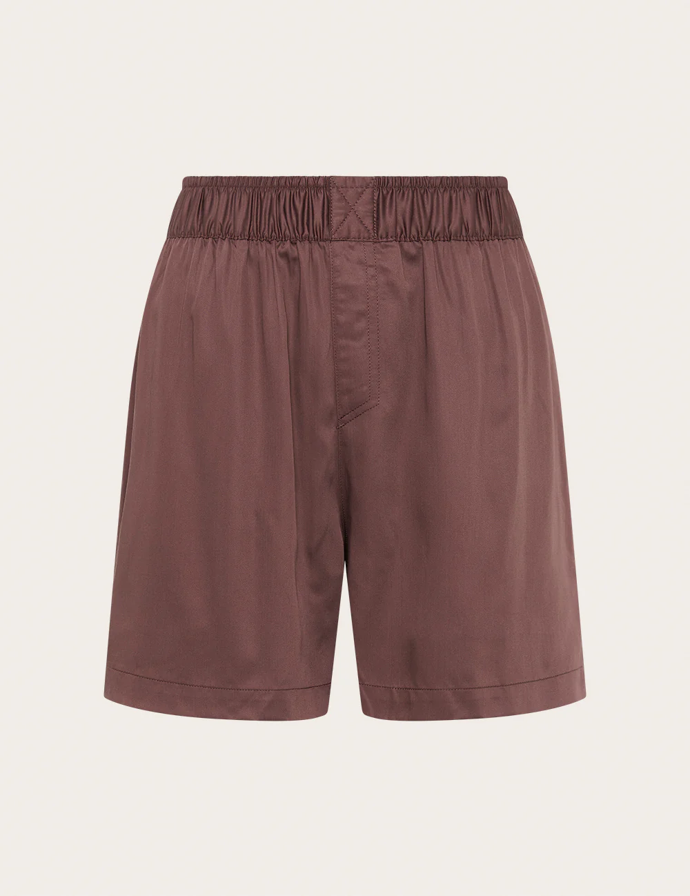 Vegan Silk Shorts - Garnet - Image 11