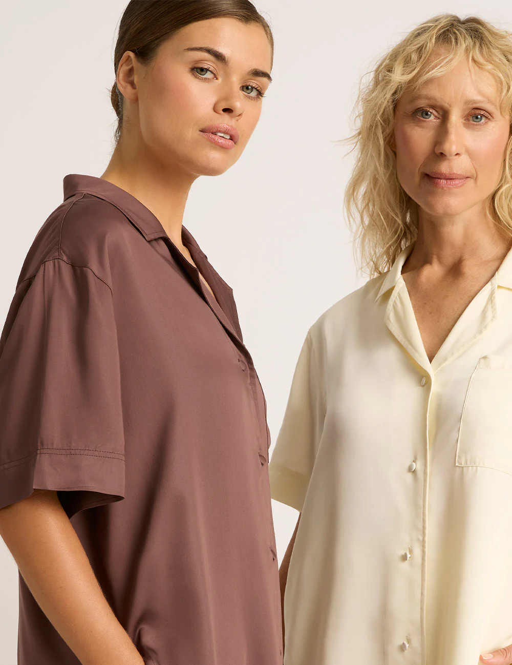 Vegan Silk Short Sleeve Shirt - Garnet - Image 6
