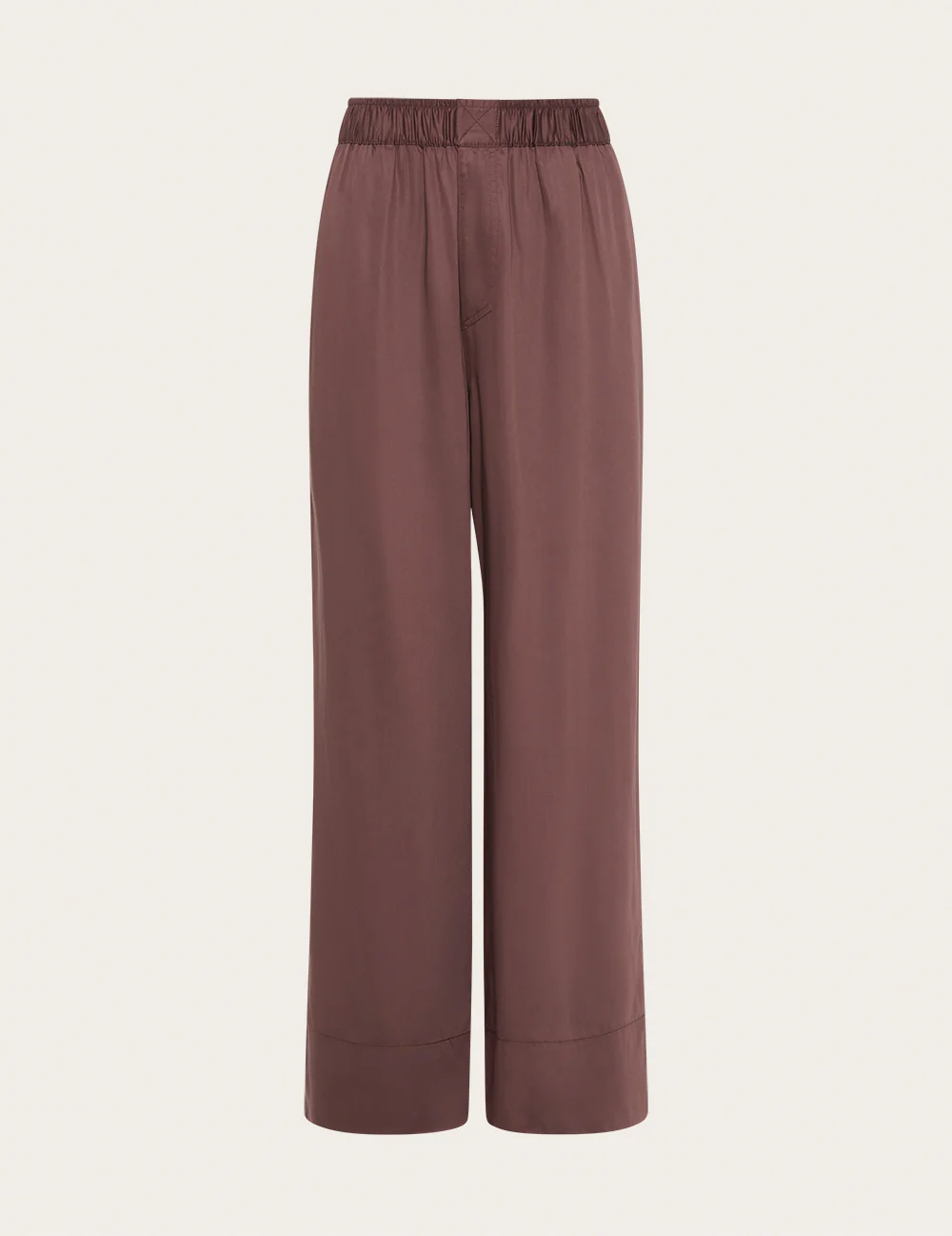 Vegan Silk Wide Leg Pants - Garnet - Image 11