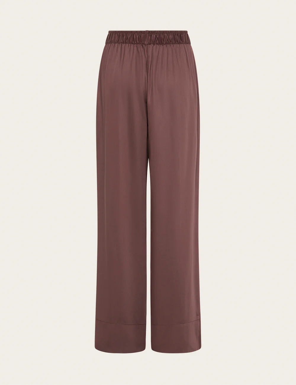 Vegan Silk Wide Leg Pants - Garnet - Image 12