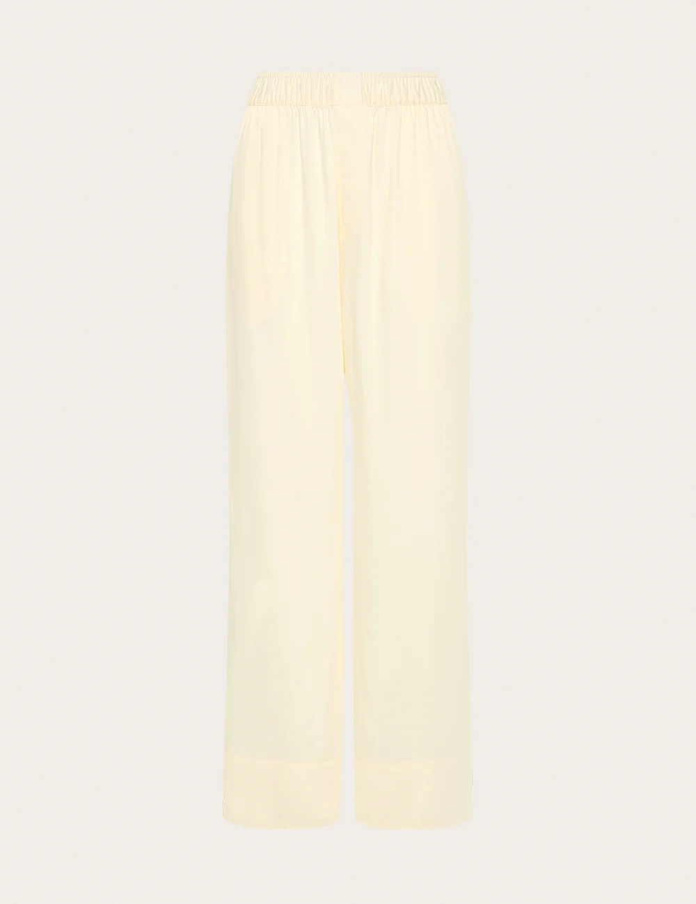 Vegan Silk Wide Leg Pants - Pearl - Image 12