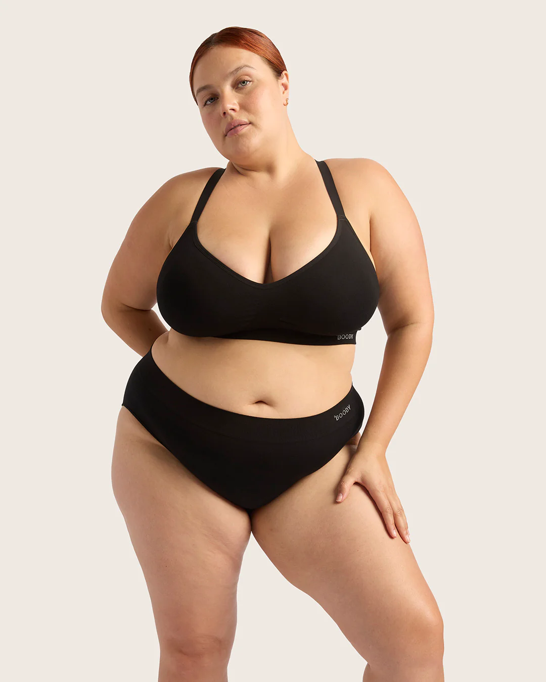 Wireless Full Bust T-Shirt Bra - Black - Image 16