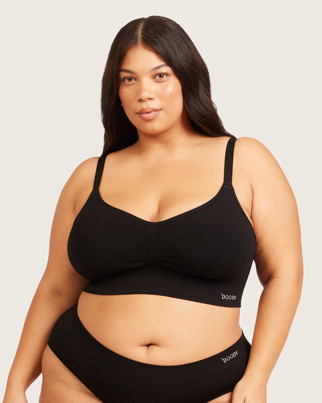 Wireless Full Bust T-Shirt Bra - Black - Image 18