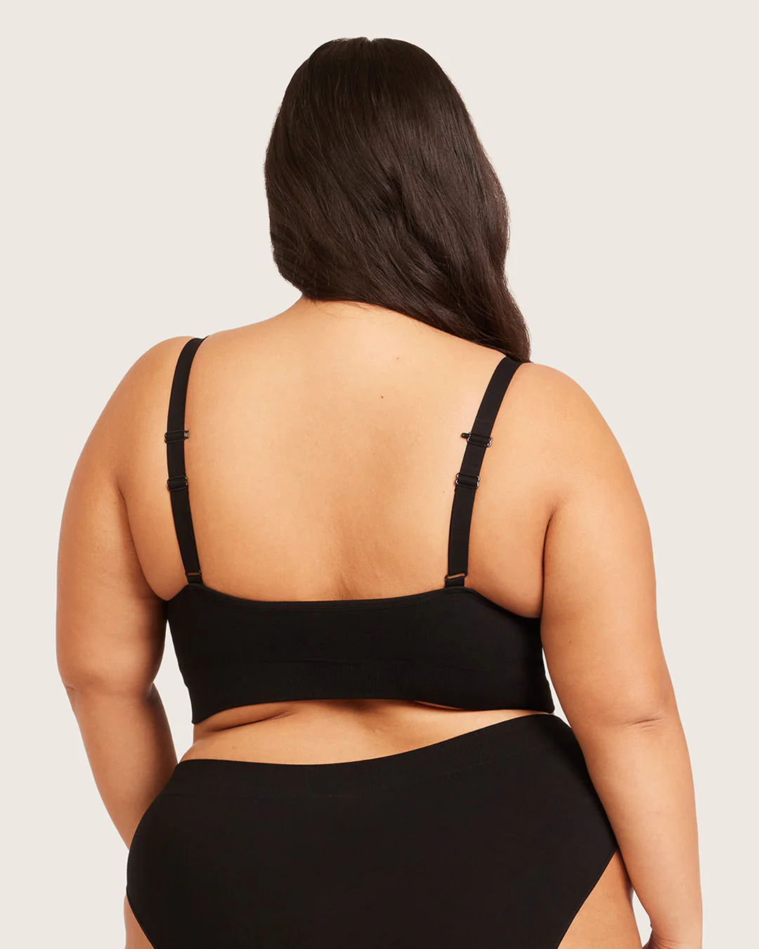 Wireless Full Bust T-Shirt Bra - Black - Image 20
