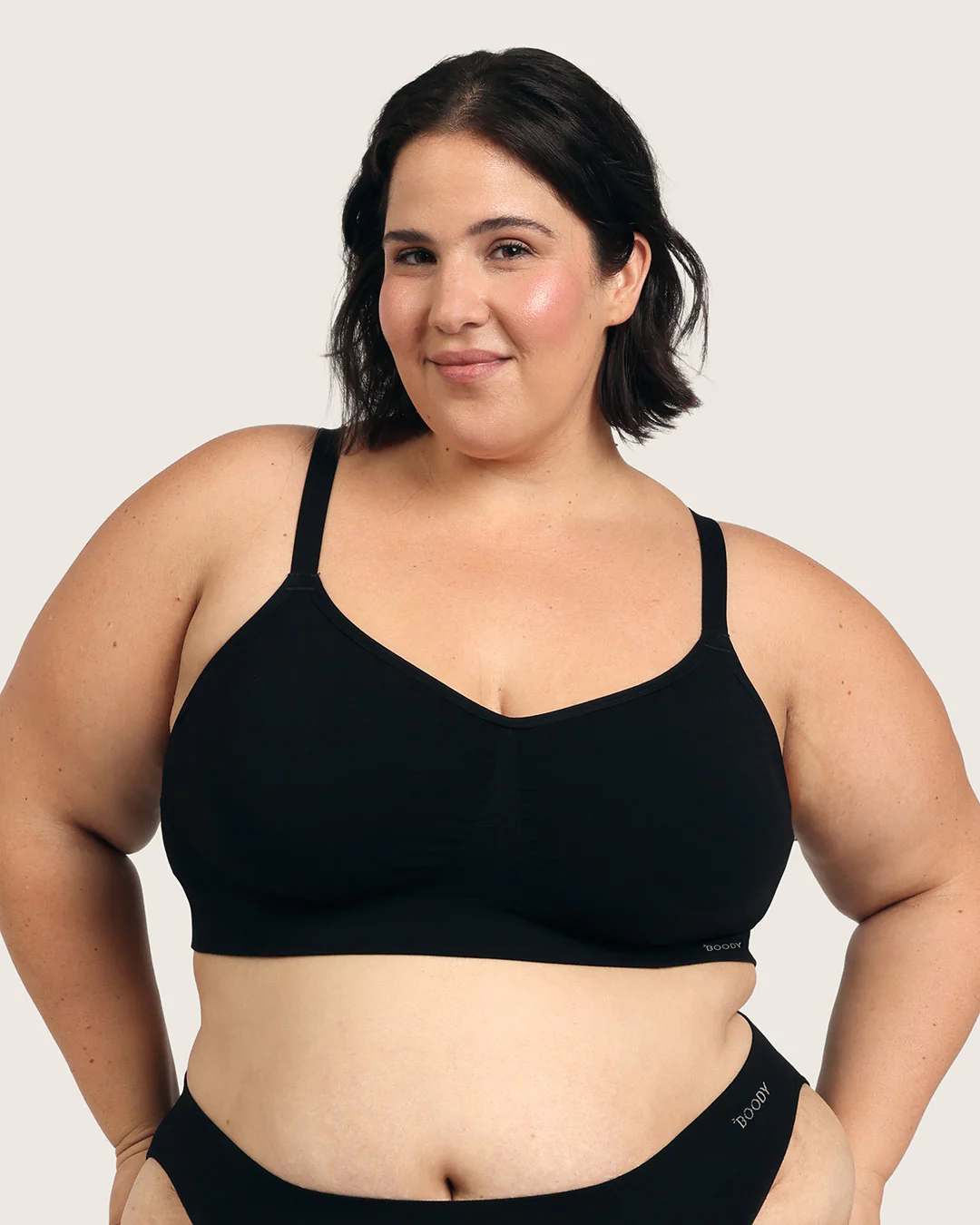 Wireless Full Bust T-Shirt Bra - Black - Image 23