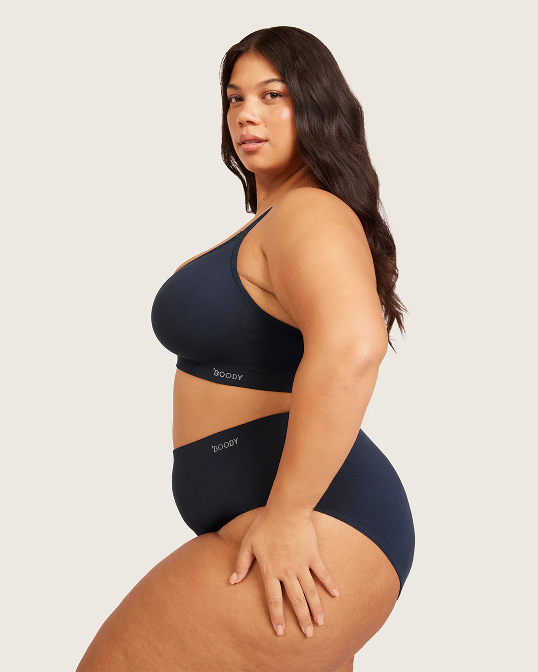 Wireless Full Bust T-Shirt Bra - Midnight - Image 15