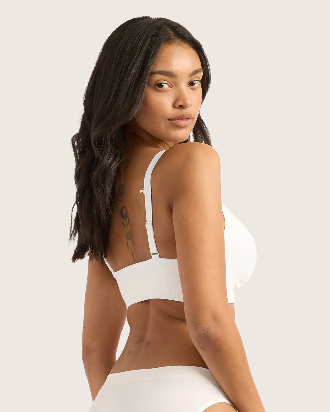 Wireless Full Bust T-Shirt Bra - White - Image 8