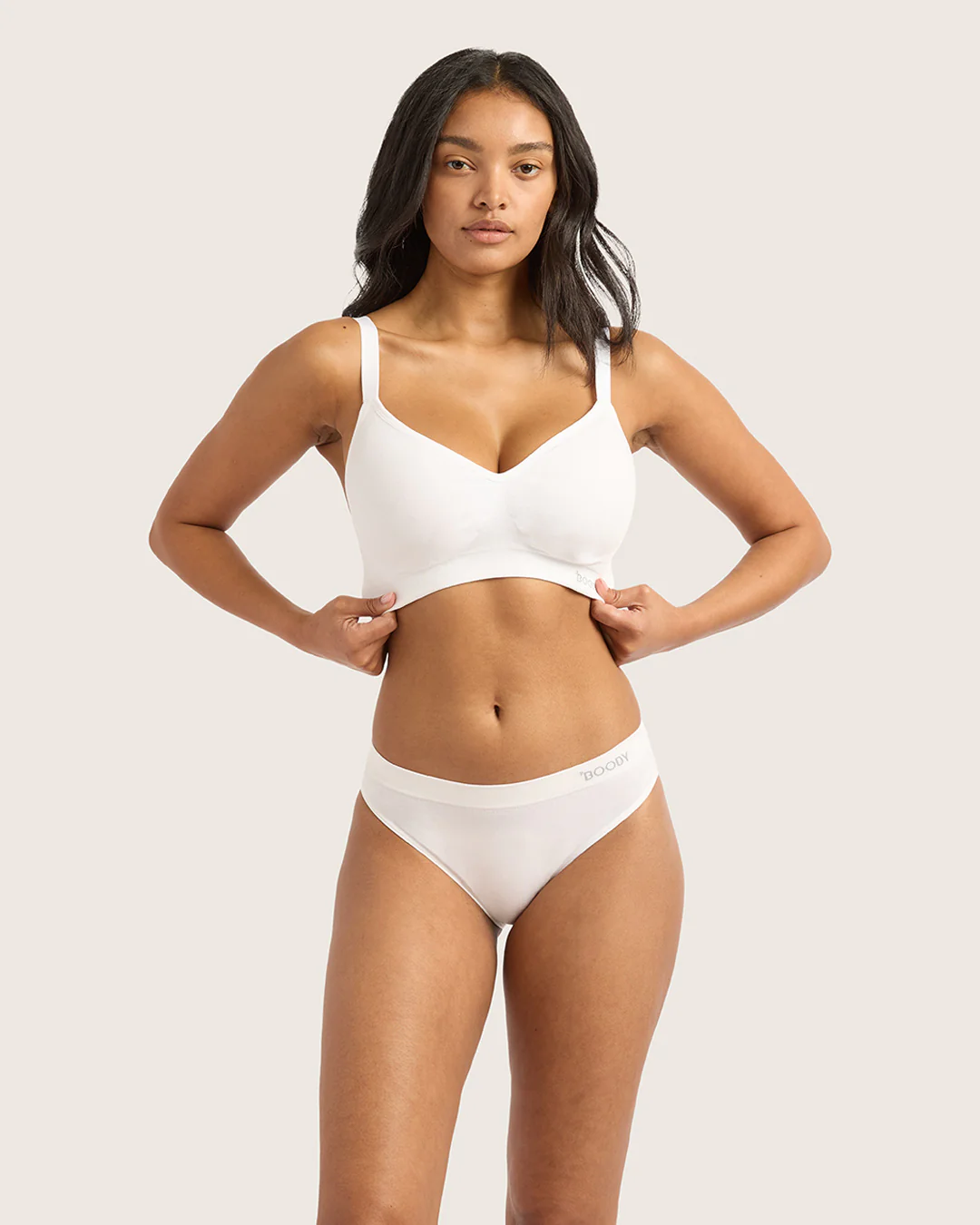 Wireless Full Bust T-Shirt Bra - White - Image 9