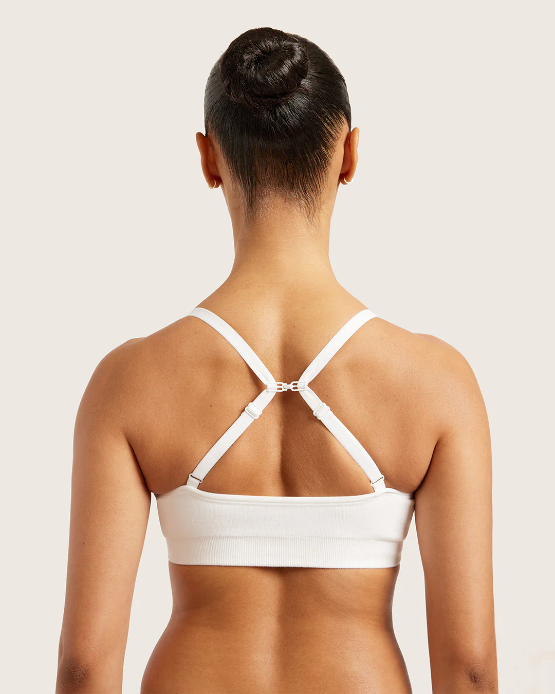 Wireless T-Shirt Bra - White - Image 5