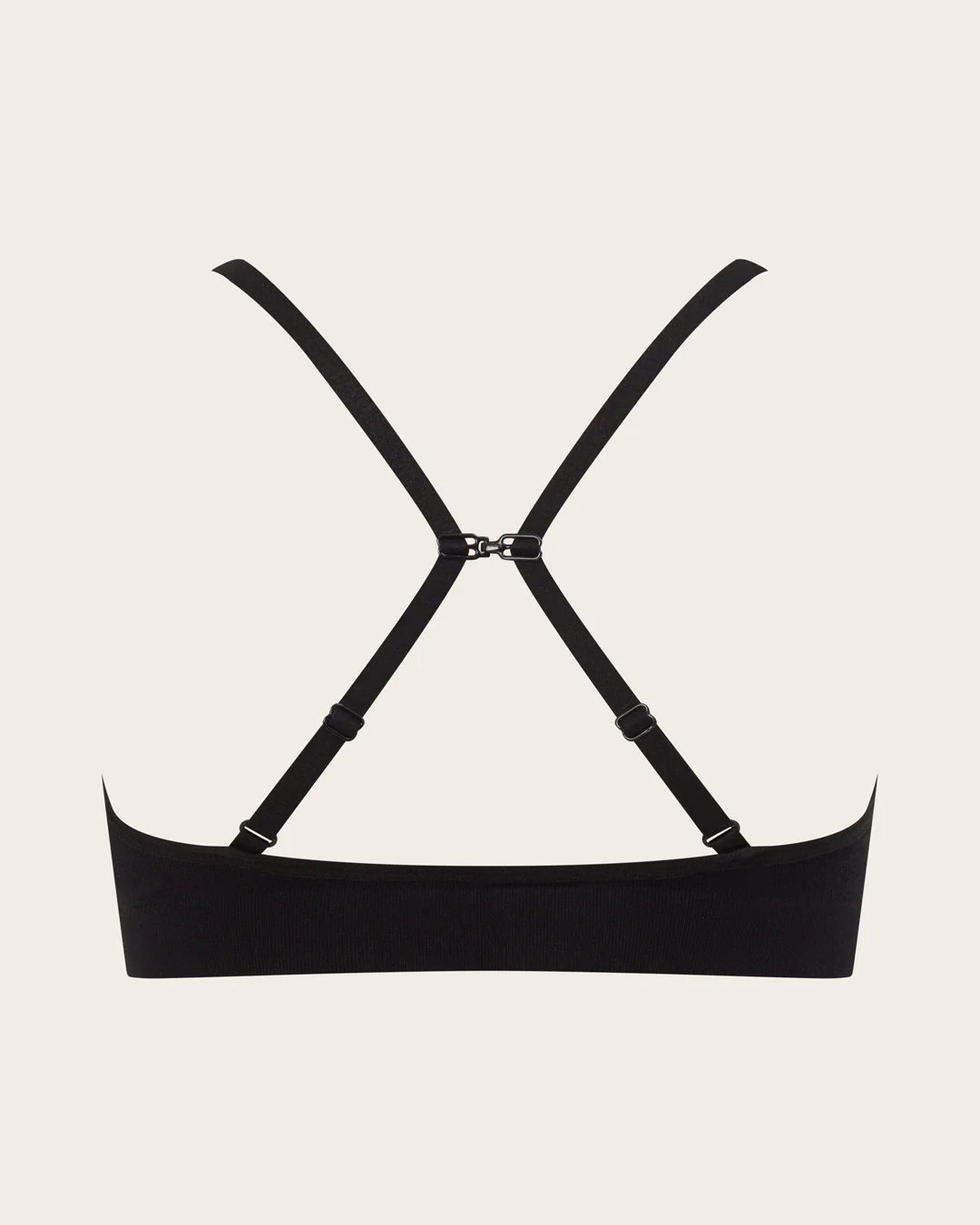 Wireless T-Shirt Bralette - Black - Image 9