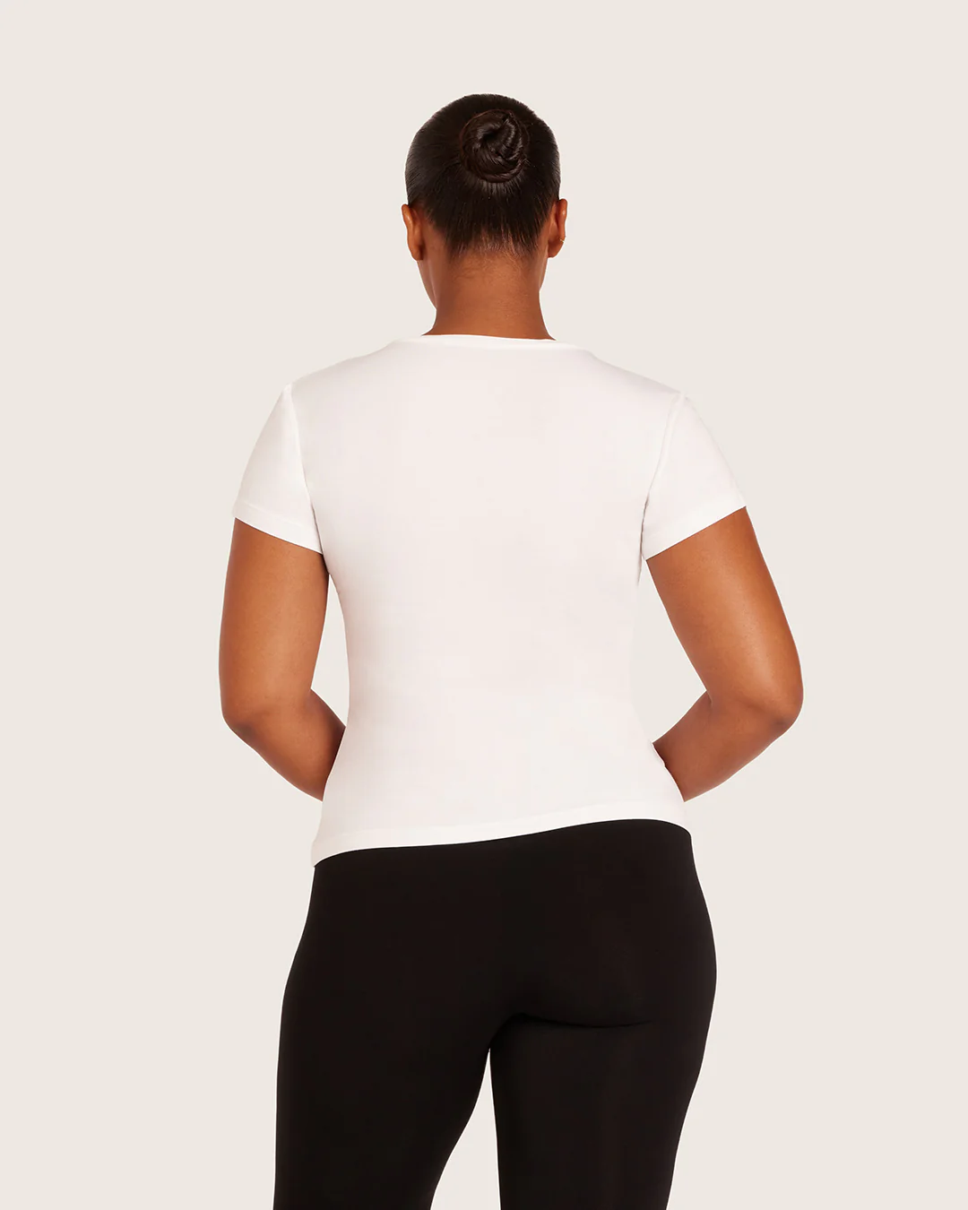 Women's Base Layer V-Neck T-Shirt - White - Image 7